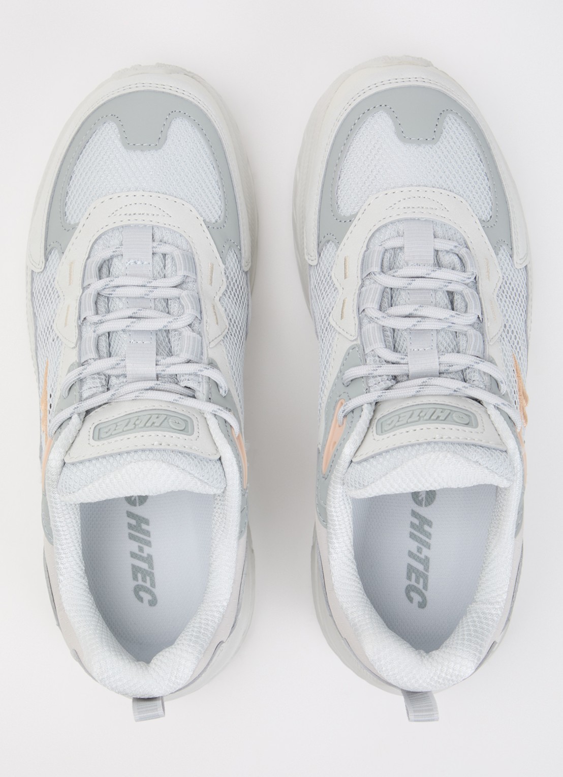 Hi-Tec Eastend WP GRV-30 sneaker met suède details - detail 3 lichtgrijs