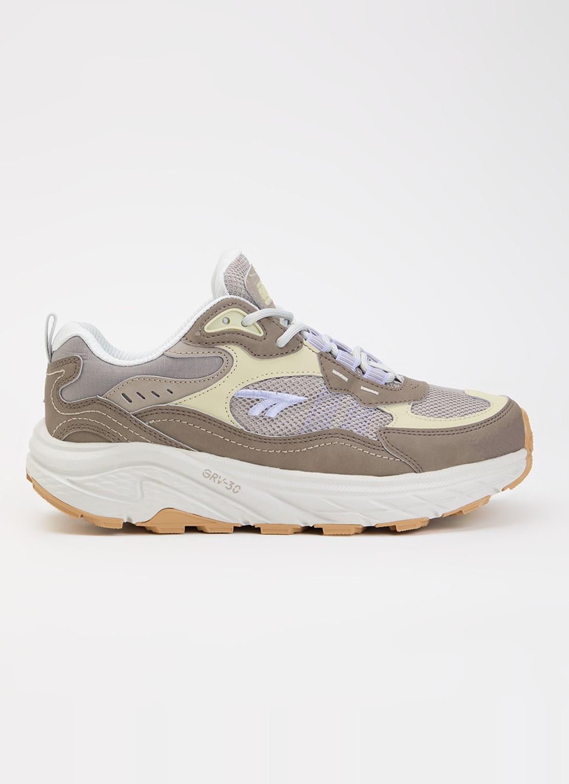 Hi-Tec Eastend WP GRV-30 sneaker met suède details - voorkant 2 lichtbruin