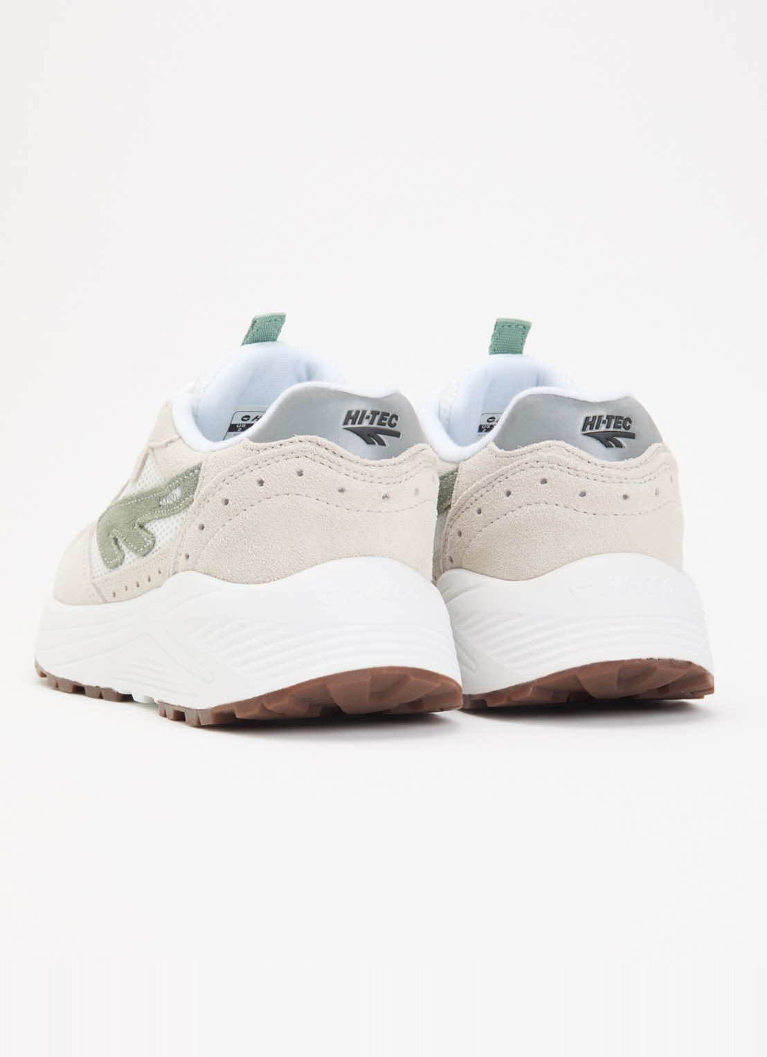 Hi-Tec HTS Kids Shadow Lace sneaker van suède met mesh details - achterkant paars