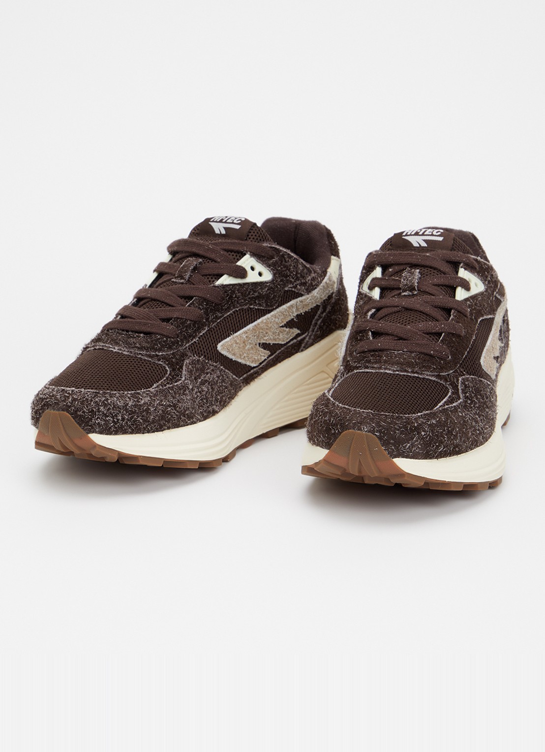 Hi-Tec HTS Shadow FS RGS sneaker met suède details - detail kastanjebruin