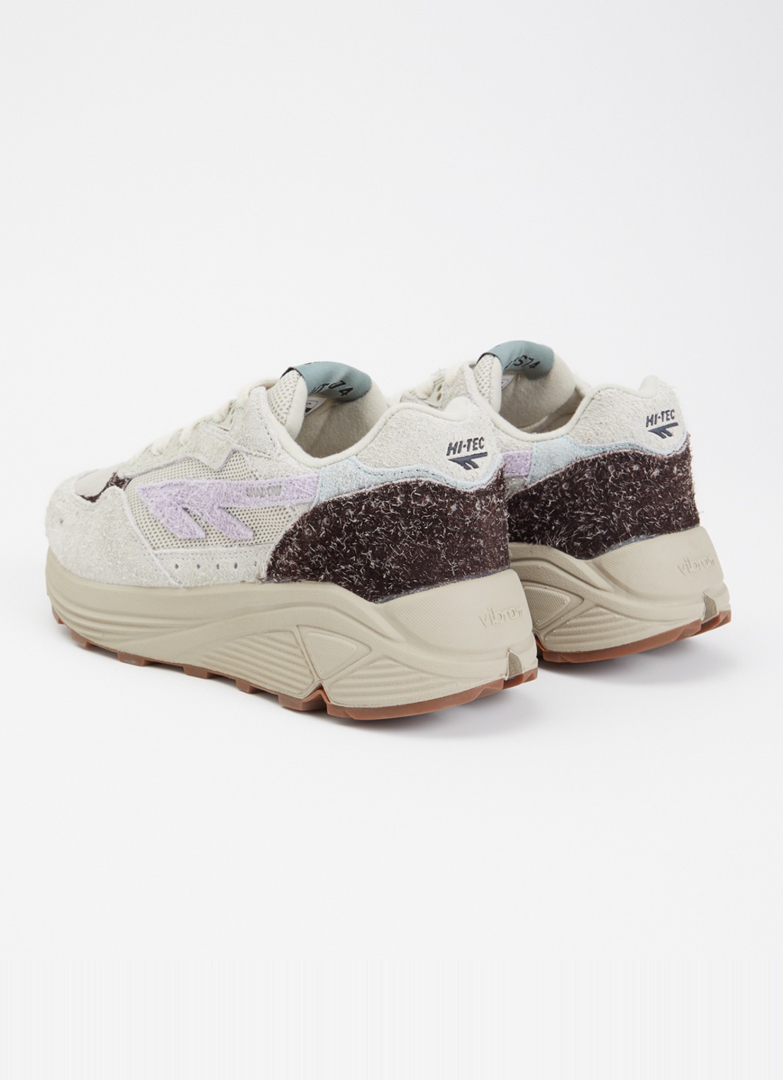 Hi-Tec HTS Shadow RGS sneaker met details van suède - achterkant 3 lichtgrijs