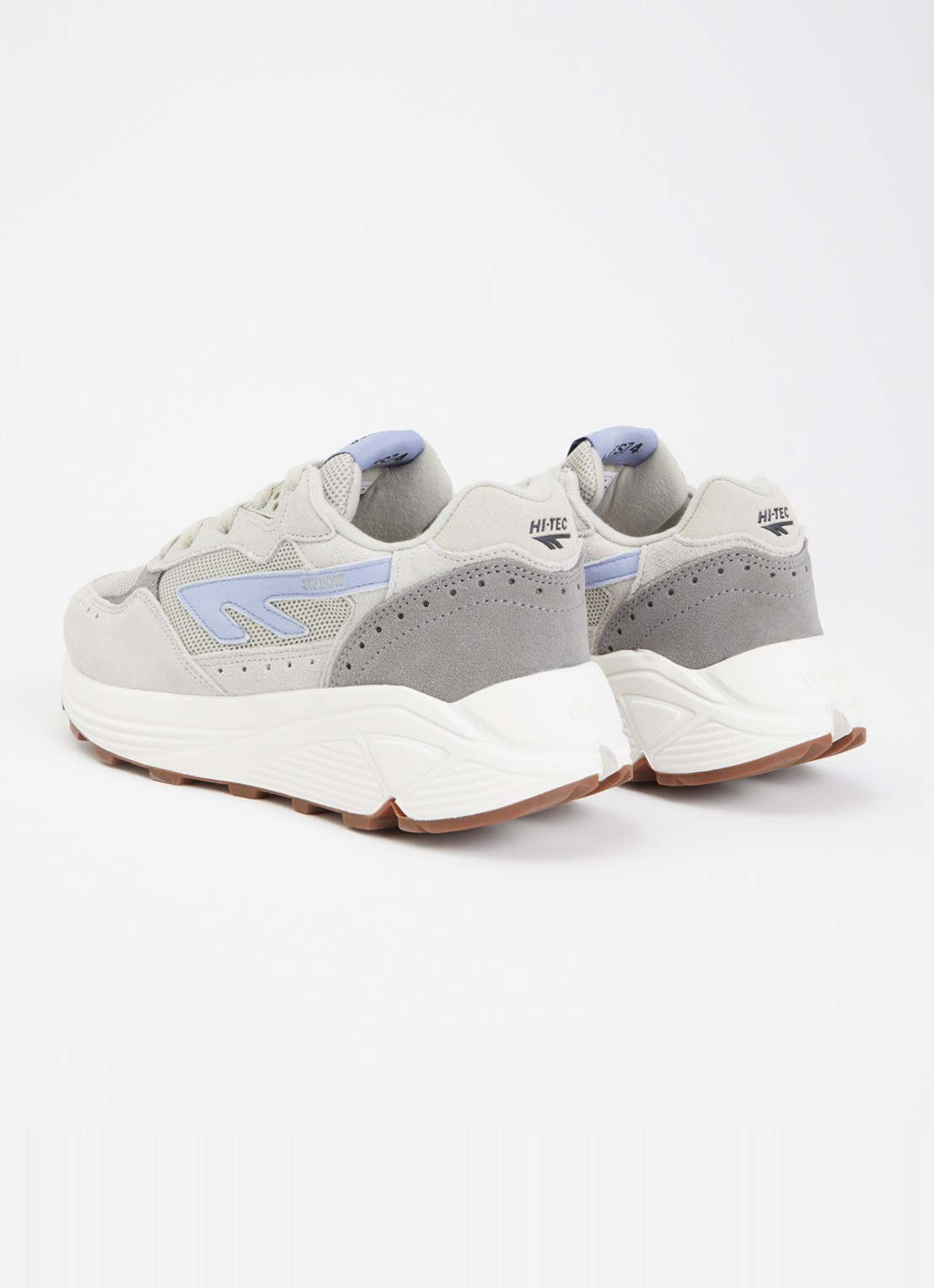 Hi-Tec HTS Shadow RGS sneaker met details van suède - achterkant 3 lichtgrijs