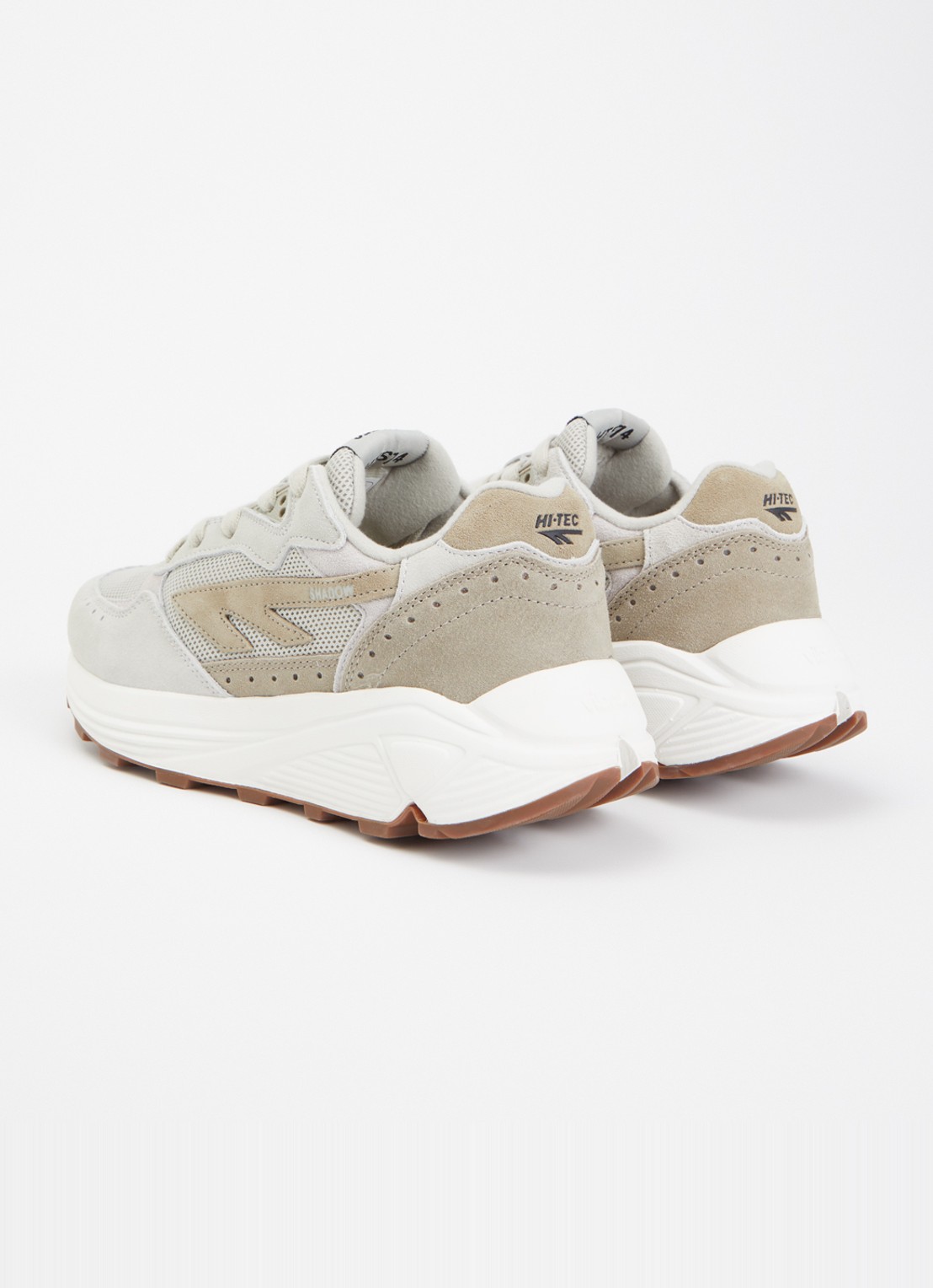 Hi-Tec HTS Shadow RGS sneaker met details van suède - achterkant lichtgrijs