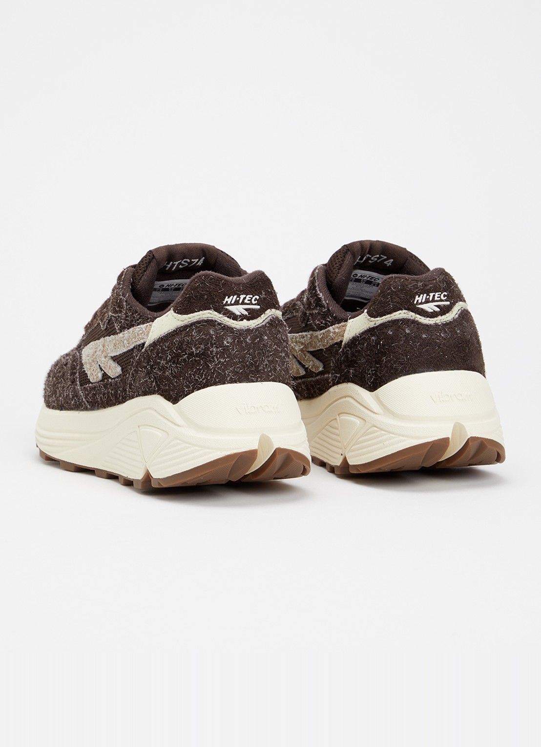Hi-Tec HTS Shadow RGS sneaker met suède details - achterkant 2 chocoladebruin