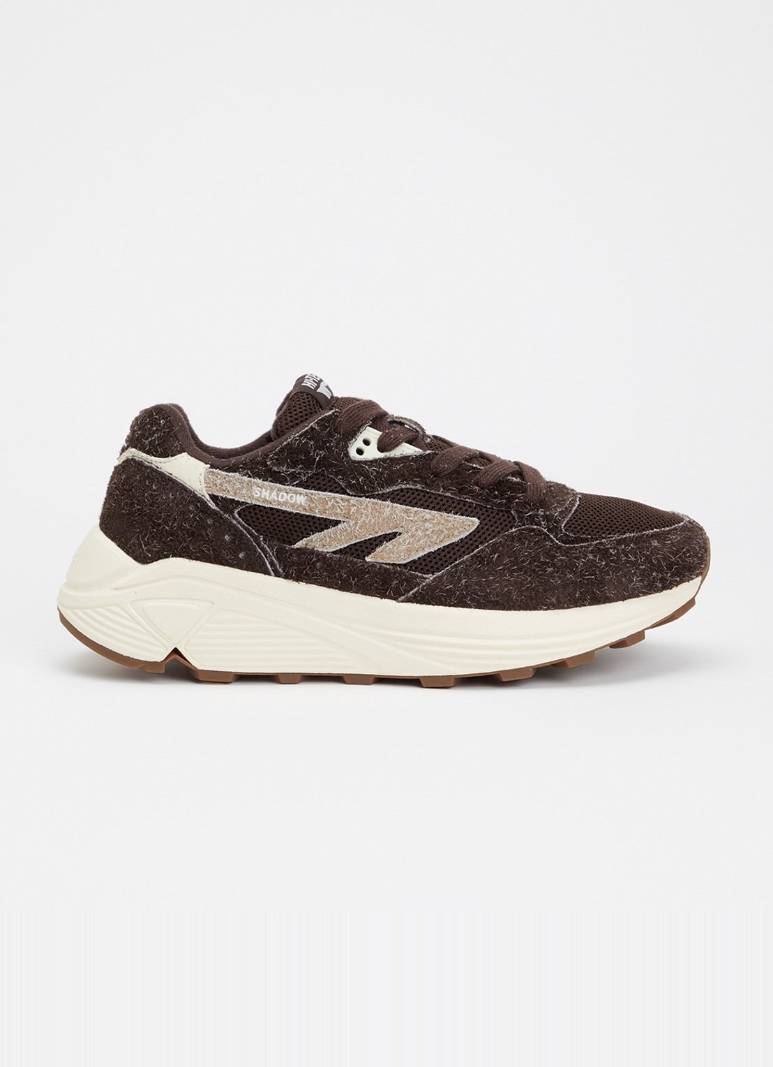 Hi-Tec HTS Shadow RGS sneaker met suède details - voorkant chocoladebruin