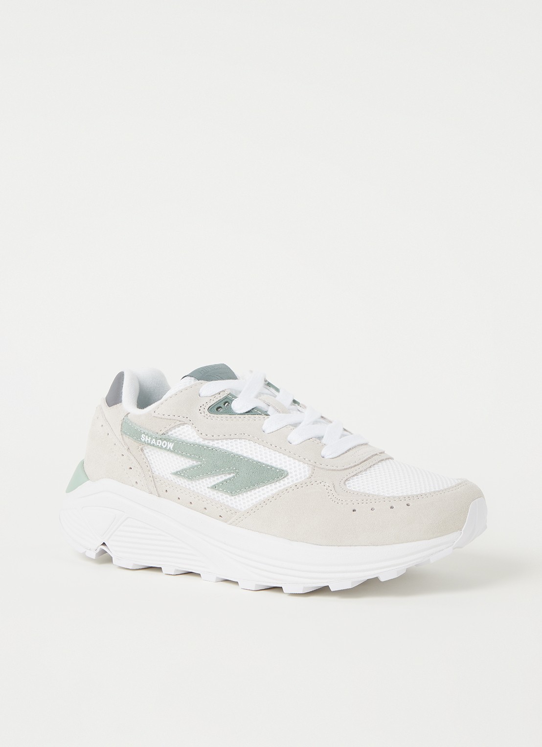 Hi-Tec HTS Shadow RGS sneaker met suède details - voorkant 4 wit