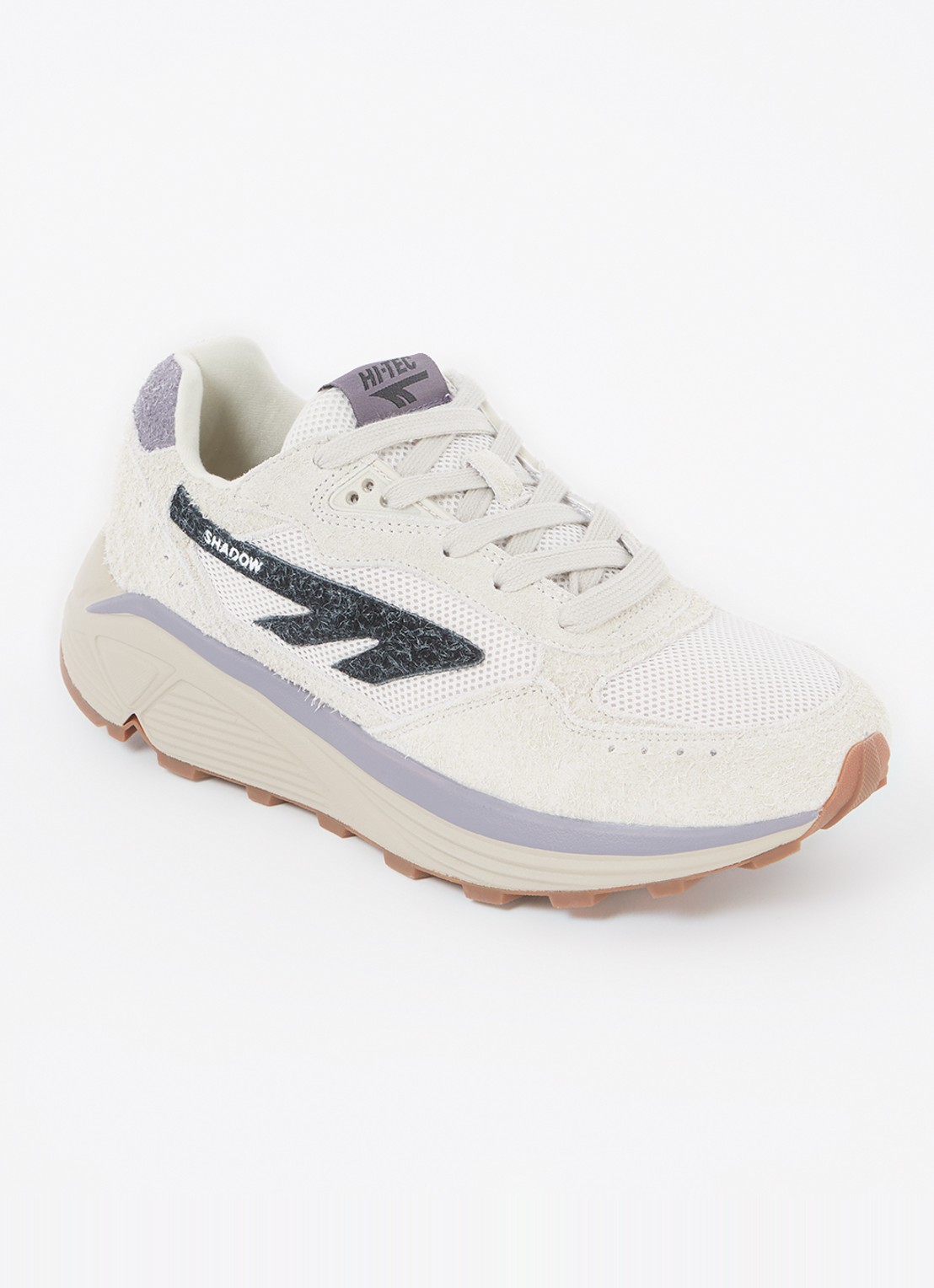 Hi-Tec HTS Shadow RGS sneaker met suède details - voorkant donkerbeige