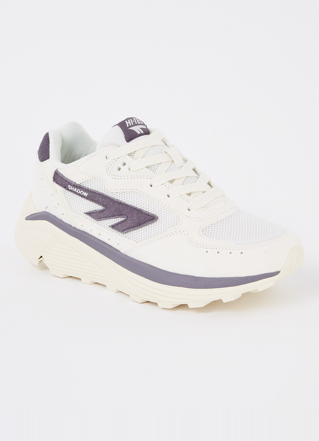 Hi-Tec HTS Shadow RGS sneaker met suède details - voorkant ivoor