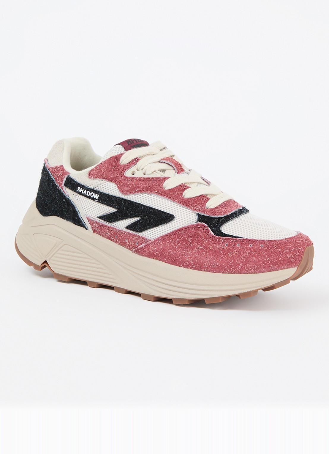 Hi-Tec HTS Shadow RGS sneaker met suède details - voorkant rood