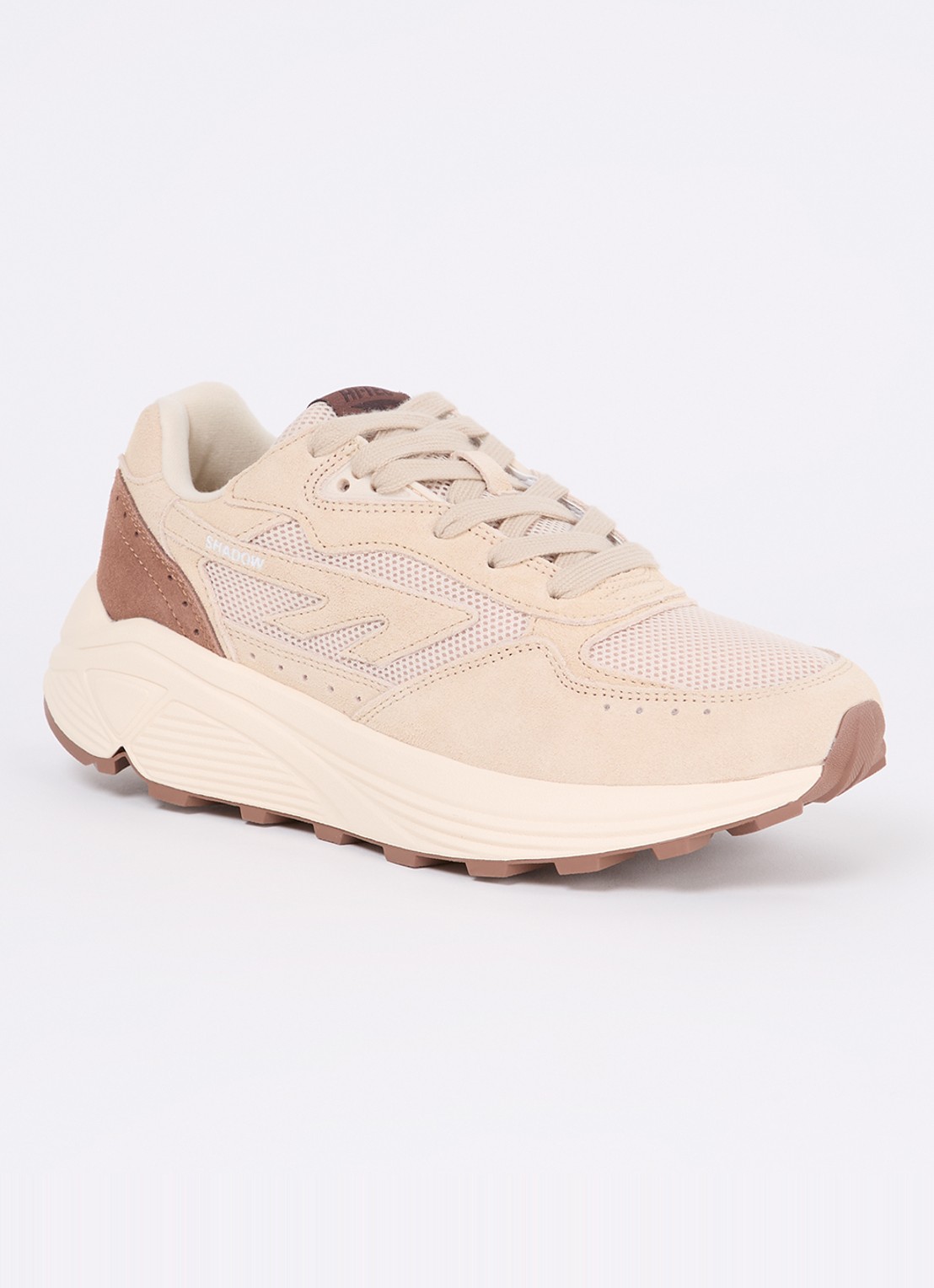Hi-Tec HTS Shadow RGS sneaker met suède details - voorkant 2 beige
