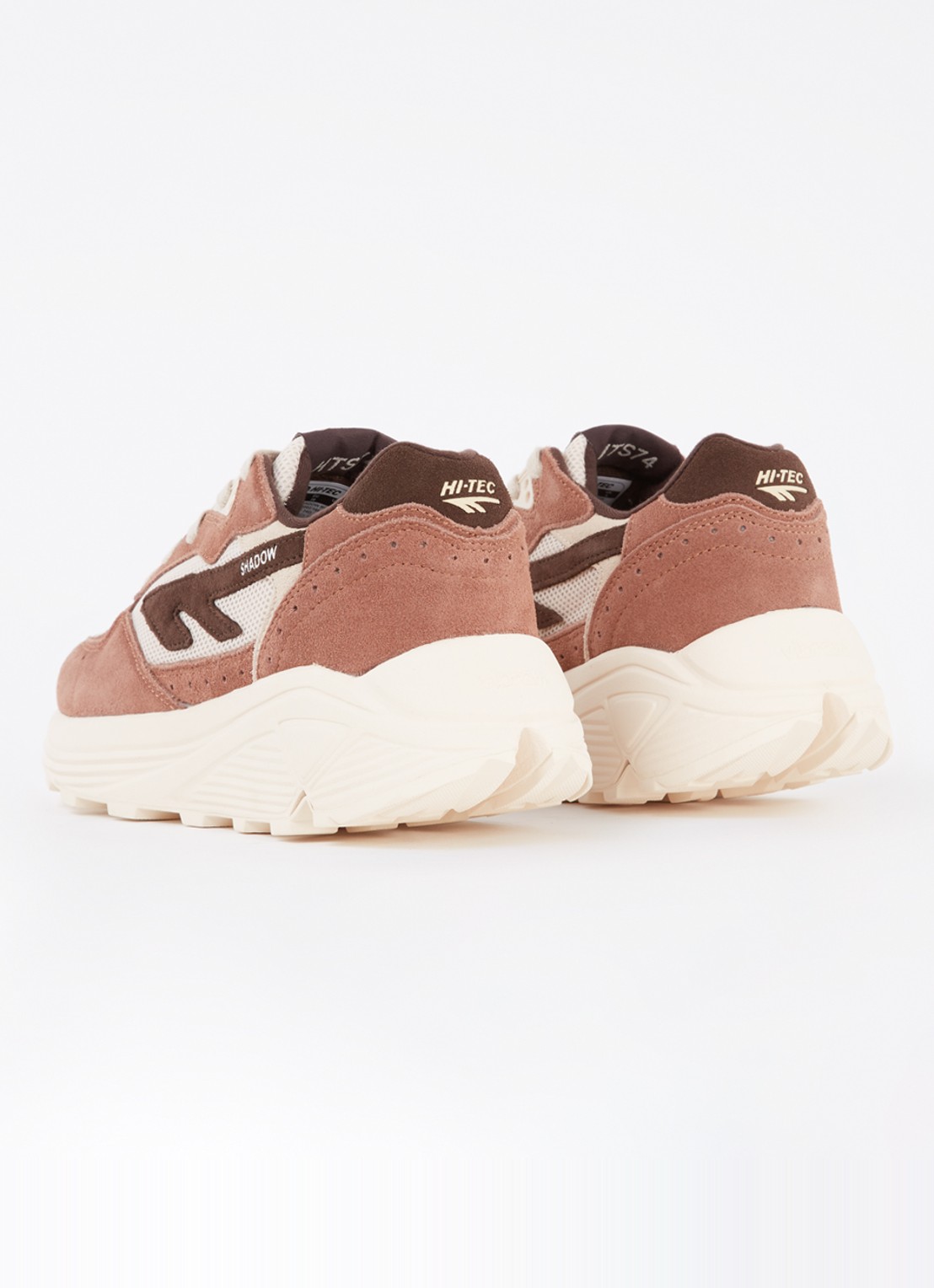 Hi-Tec HTS Shadow RGS sneaker met suède details - achterkant 6 roodbruin