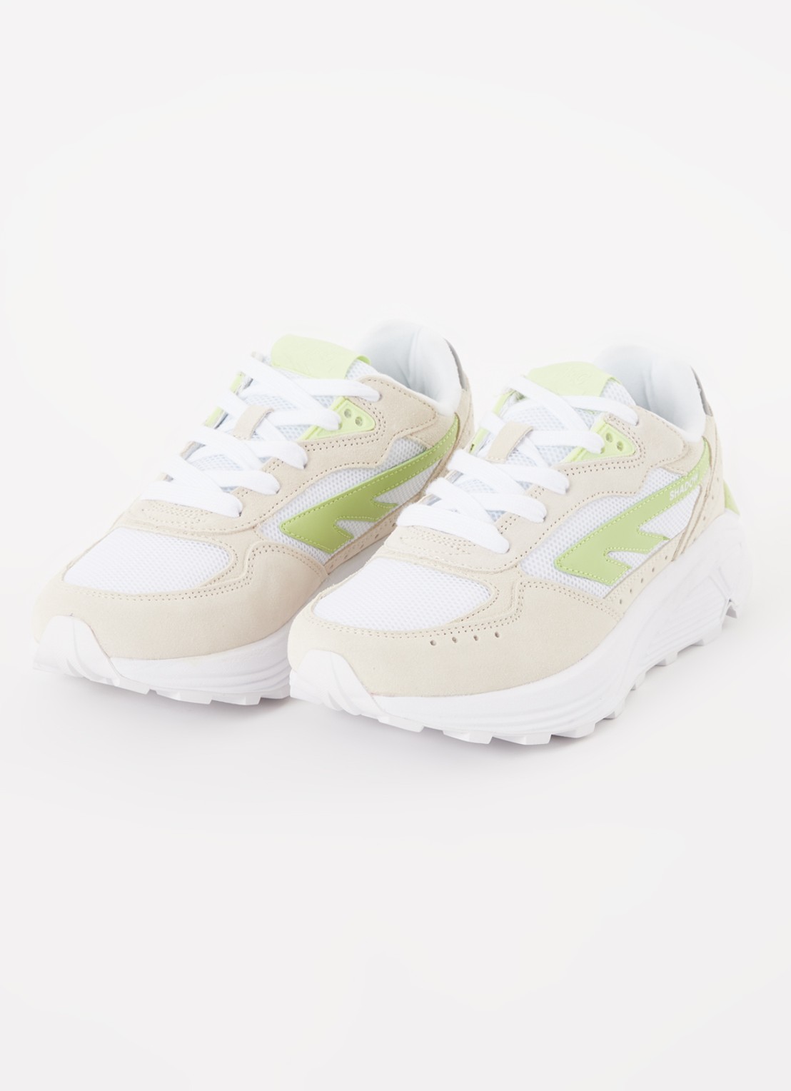 Hi-Tec HTS Shadow RGS sneaker met suède details - detail lichtgroen