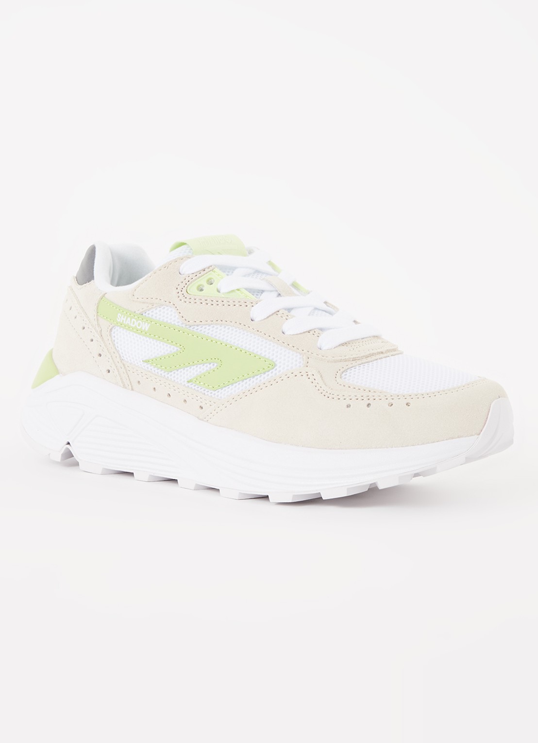 Hi-Tec HTS Shadow RGS sneaker met suède details - voorkant 5 lichtgroen