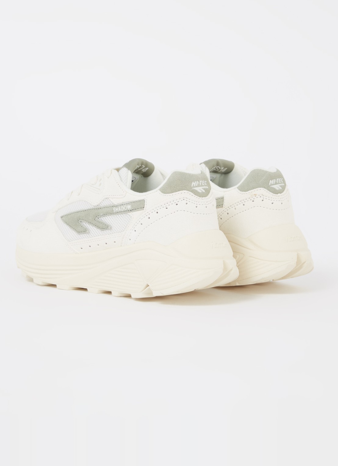 Hi-Tec HTS Shadow RGS sneaker met suède details - achterkant 3 lindegroen