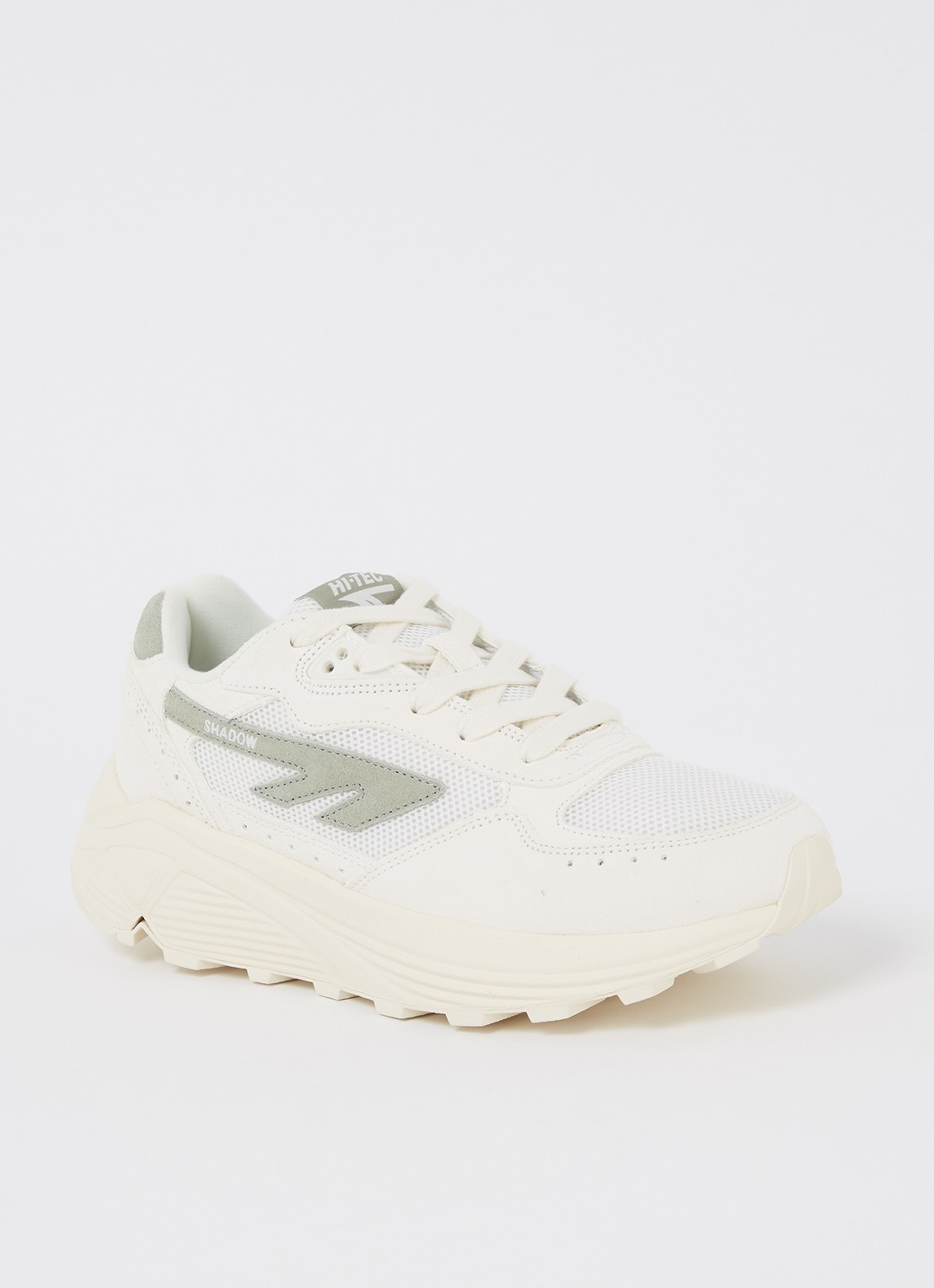 Hi-Tec HTS Shadow RGS sneaker met suède details - voorkant lindegroen