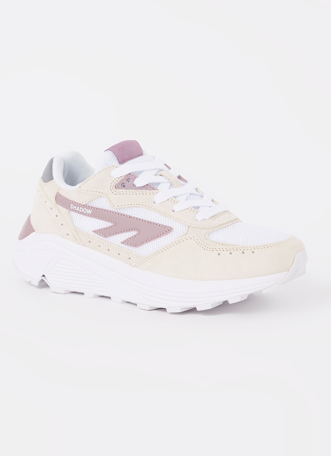 Hi-Tec HTS Shadow RGS sneaker met suède details - voorkant 5 oudroze