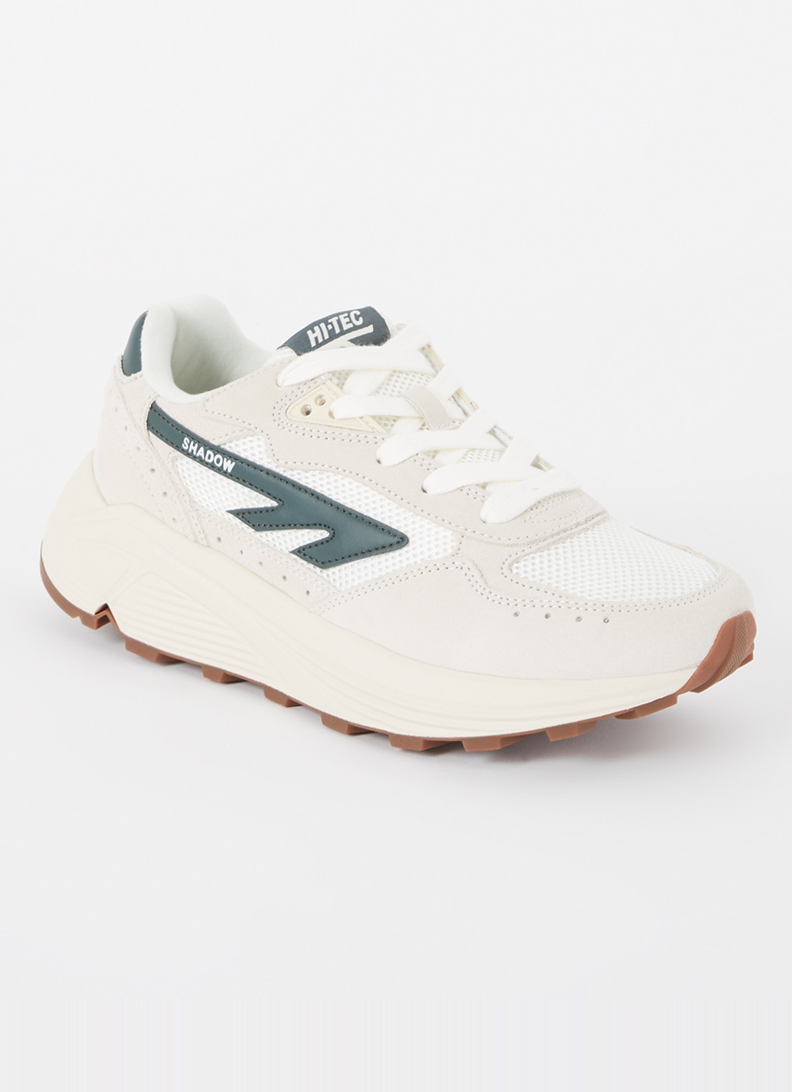 Hi-Tec HTS Shadow RGS sneaker met suède details - voorkant 5 donkergroen