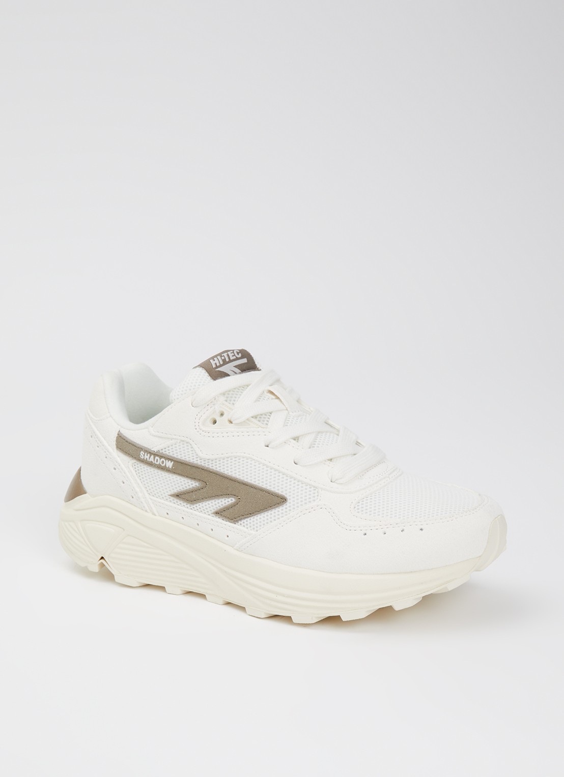 Hi-Tec HTS Shadow RGS sneaker met suède details - voorkant taupe
