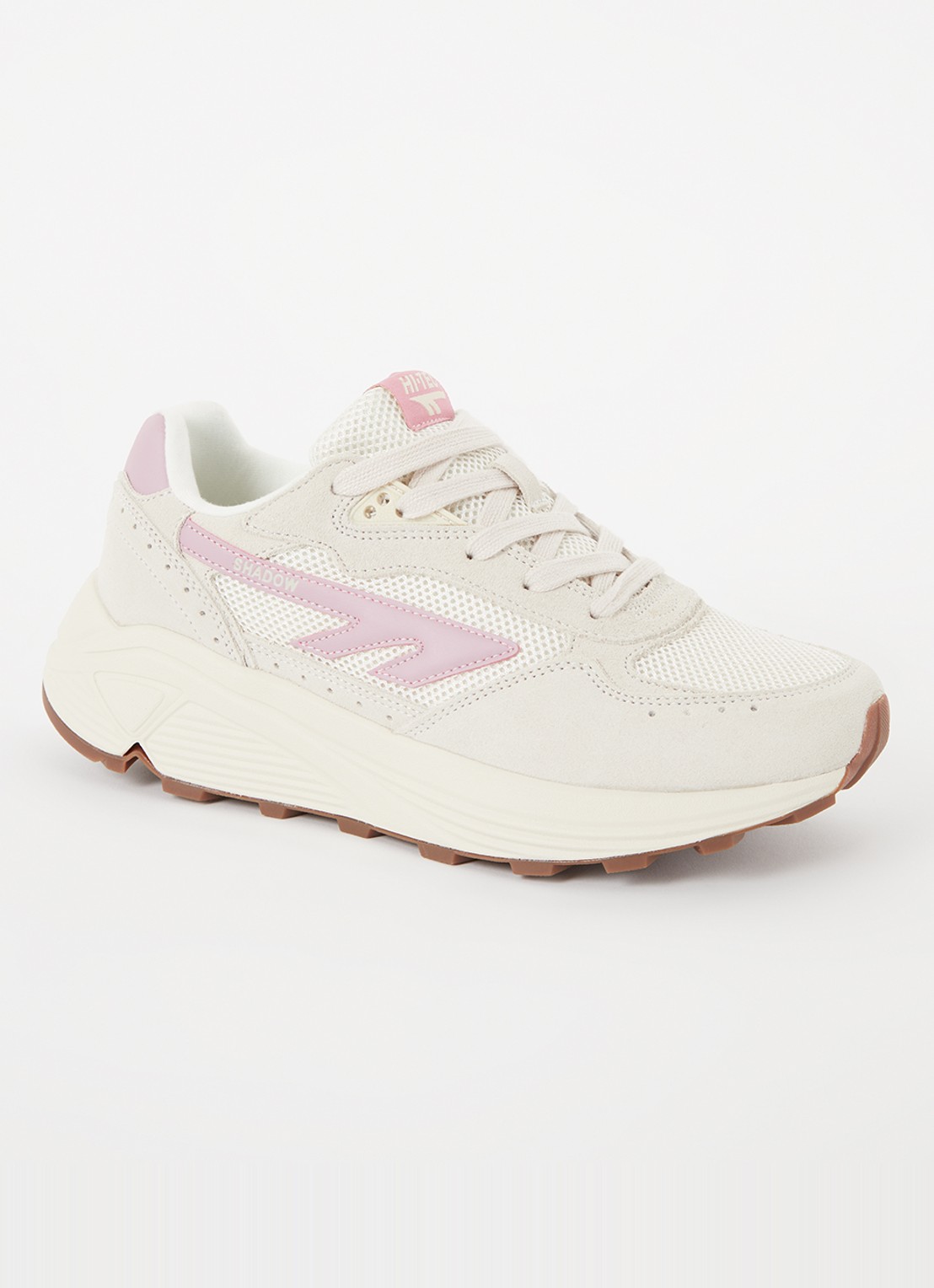 Hi-Tec HTS Shadow RGS sneaker met suède details - voorkant lichtroze