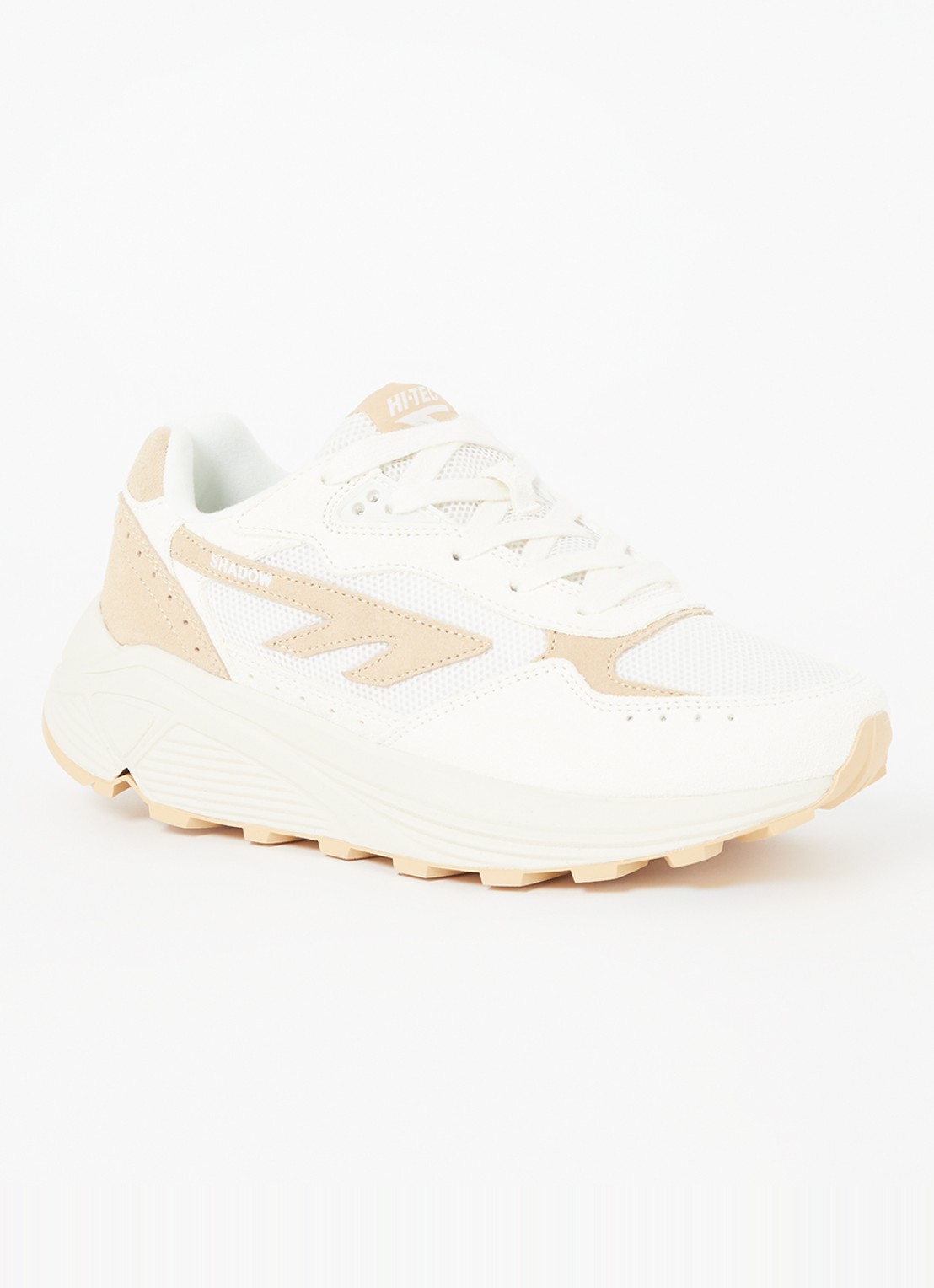Hi-Tec HTS Shadow RGS sneaker met suède details - voorkant 4 creme
