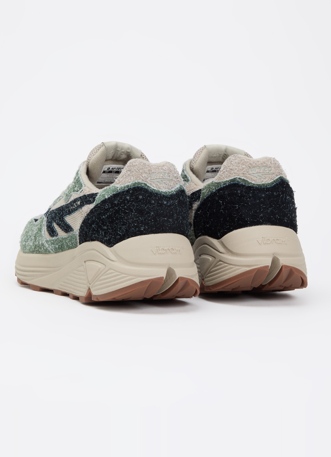 Hi-Tec HTS Shadow RGS sneaker met suède details - achterkant 5 legergroen