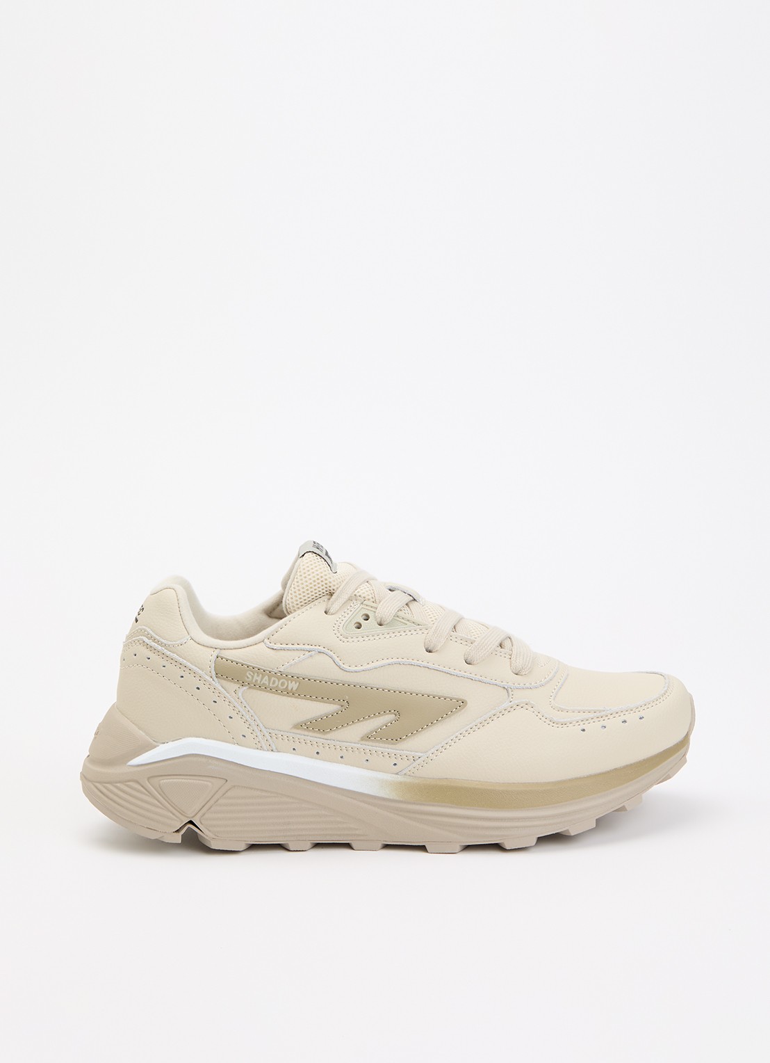 Hi-Tec HTS Shadow RGS sneaker van leer met logo - voorkant 4 beige