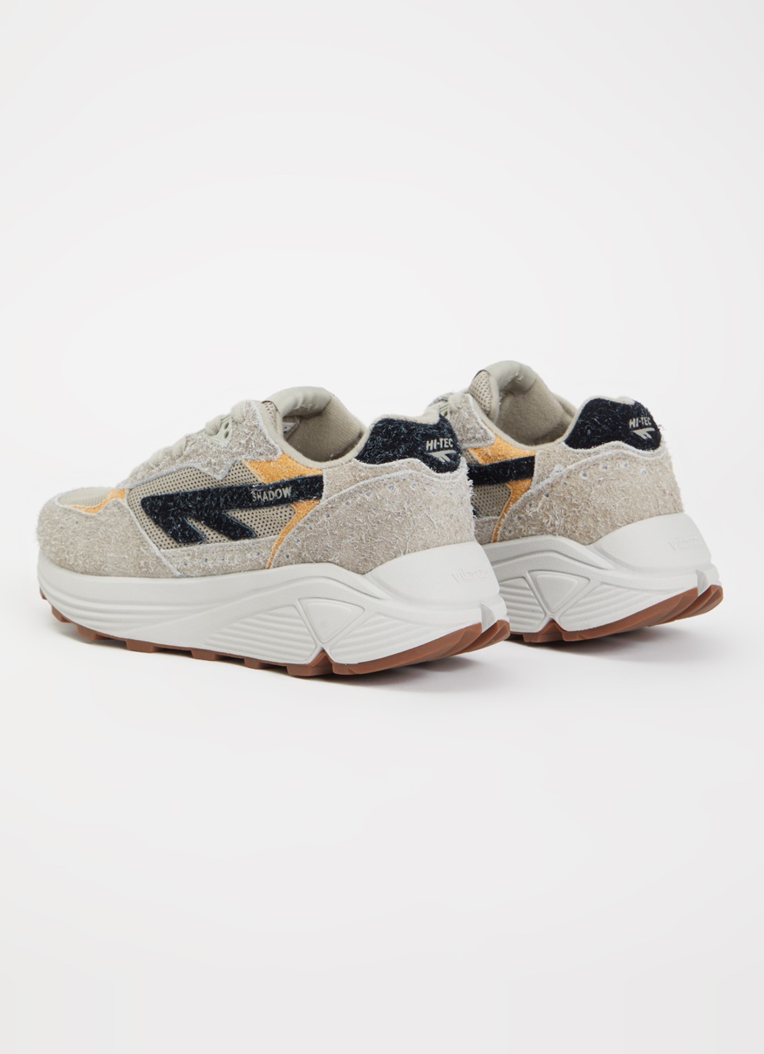 Hi-Tec HTS Shadow RGS sneaker van mesh met suède details - achterkant 4 donkerbeige