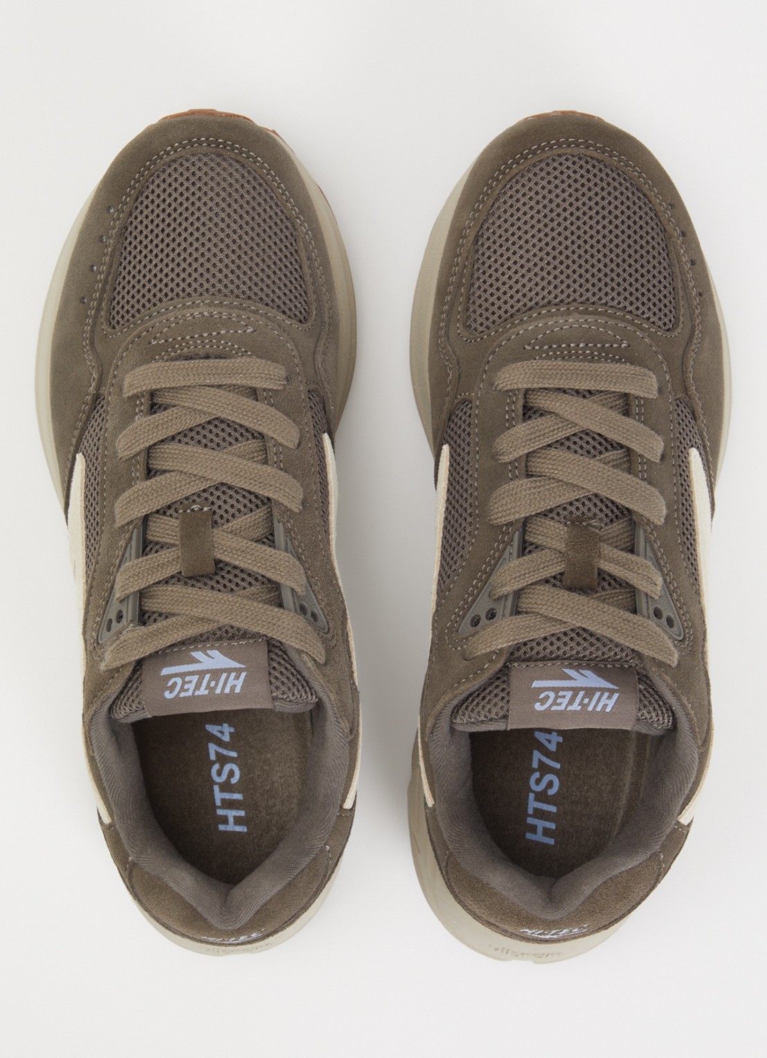 Hi-Tec HTS Shadow RGS sneaker van mesh met suède details - detail 4 bronsgroen