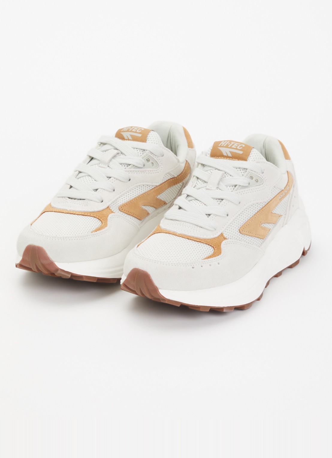 Hi-Tec HTS Shadow RGS sneaker van mesh met suède details - detail 2 creme