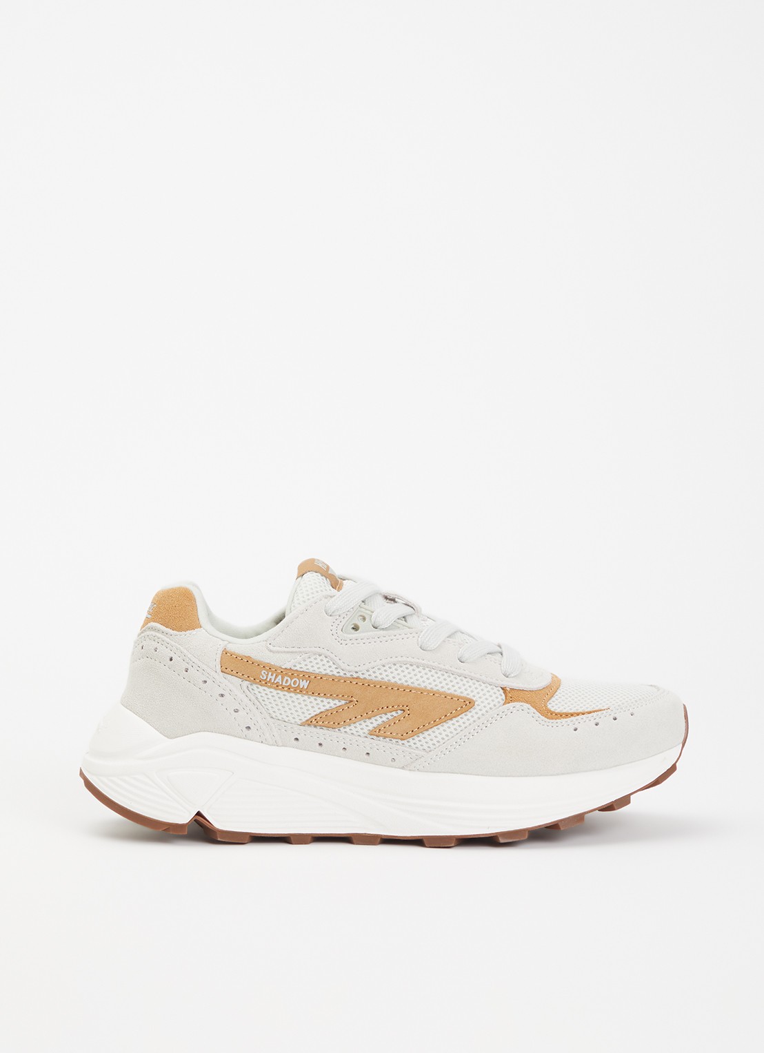 Hi-Tec HTS Shadow RGS sneaker van mesh met suède details - voorkant creme