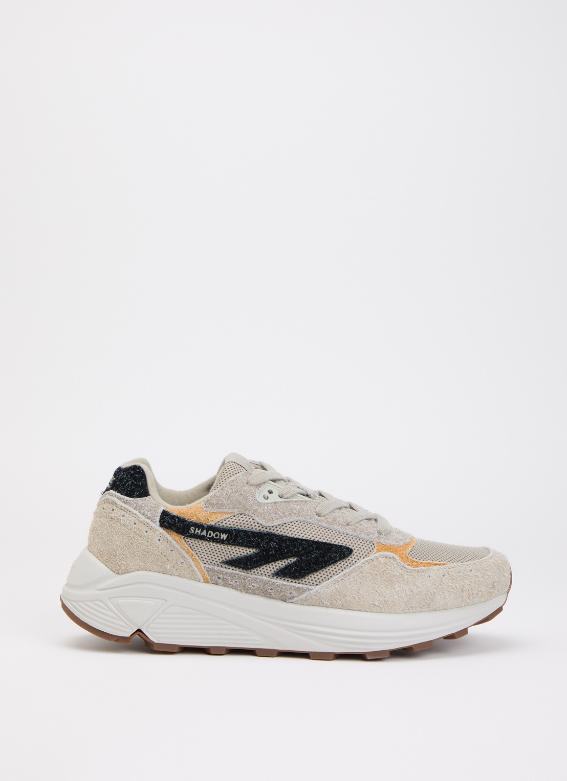 Hi-Tec HTS Shadow RGS sneaker van mesh met suède details - voorkant donkerbeige