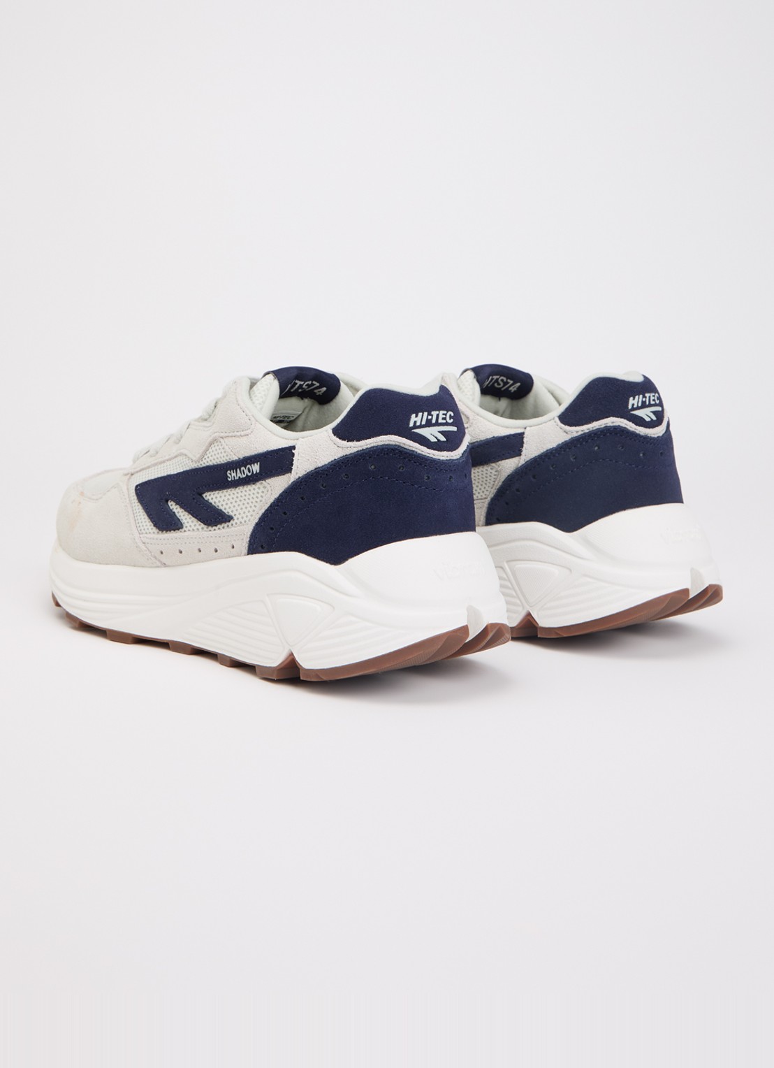 Hi-Tec HTS shadow RGS sneaker van mesh met suède details - achterkant donkerblauw