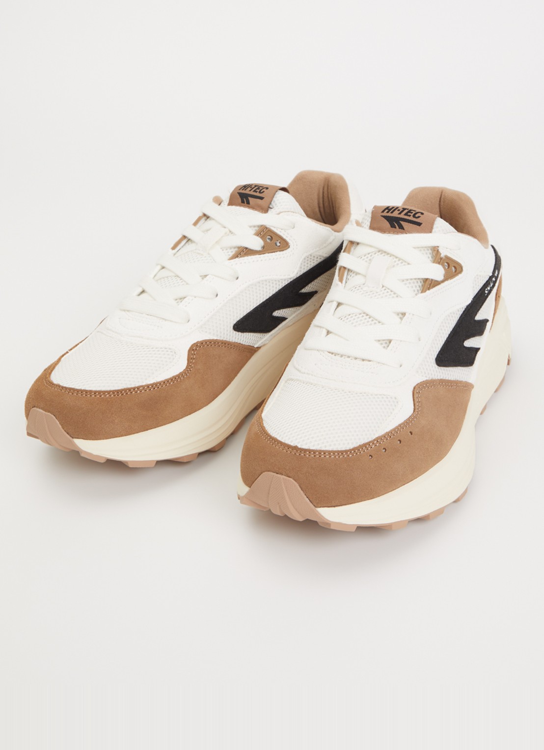 Hi-Tec HTS shadow RGS sneaker van mesh met suède details - detail lichtbruin