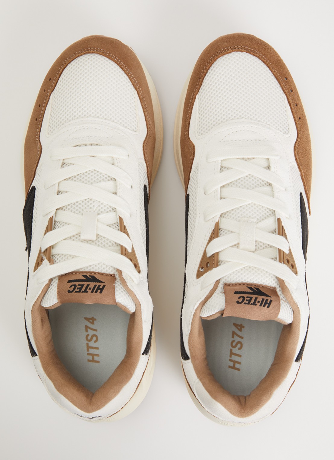 Hi-Tec HTS shadow RGS sneaker van mesh met suède details - detail 2 lichtbruin