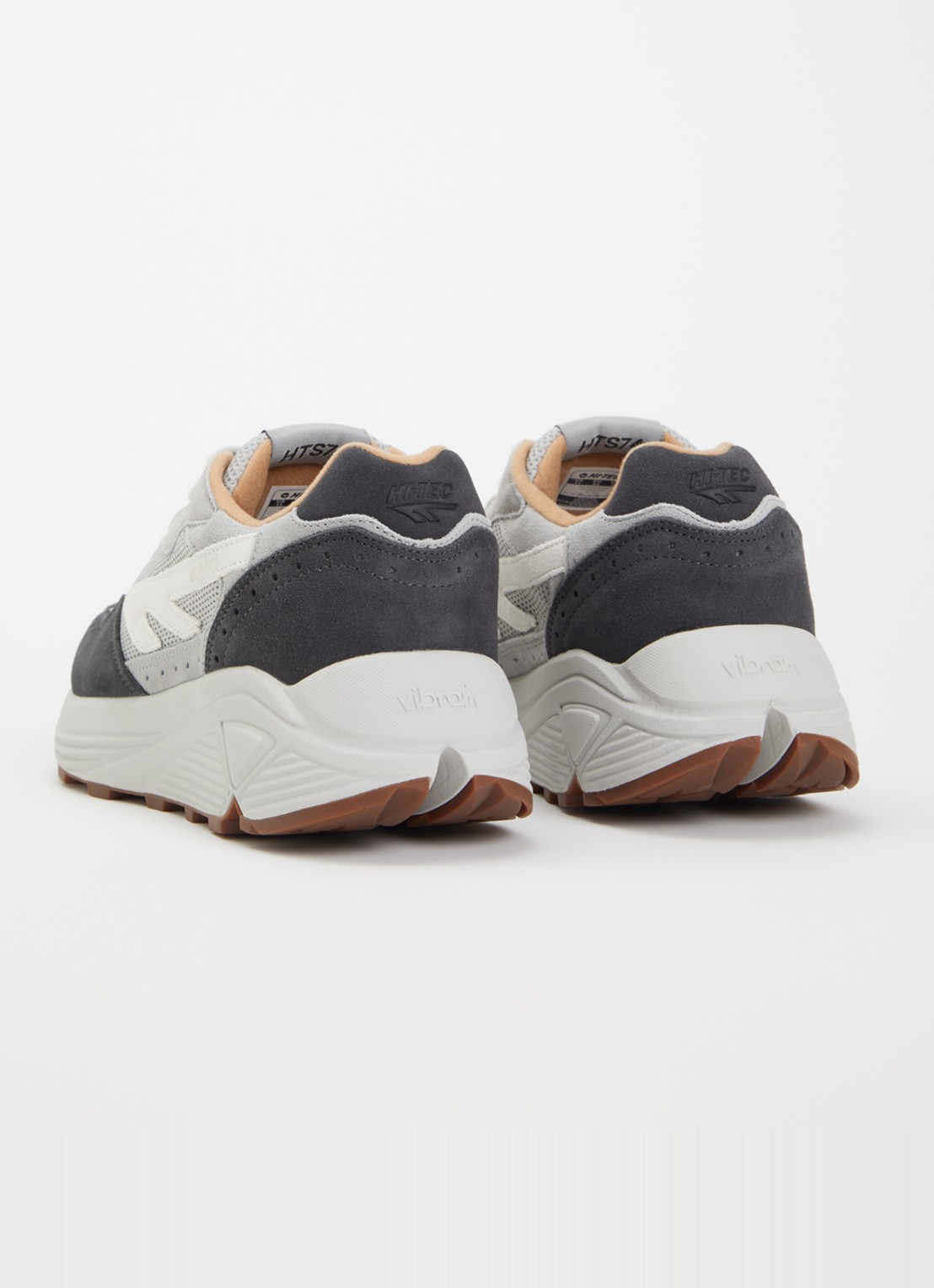 Hi-Tec HTS shadow RGS sneaker van mesh met suède details - achterkant 4 grijs