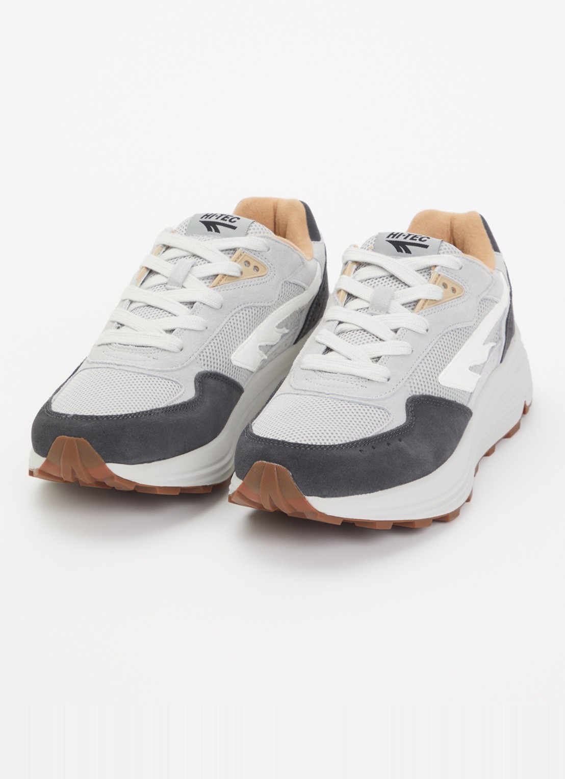 Hi-Tec HTS shadow RGS sneaker van mesh met suède details - detail grijs