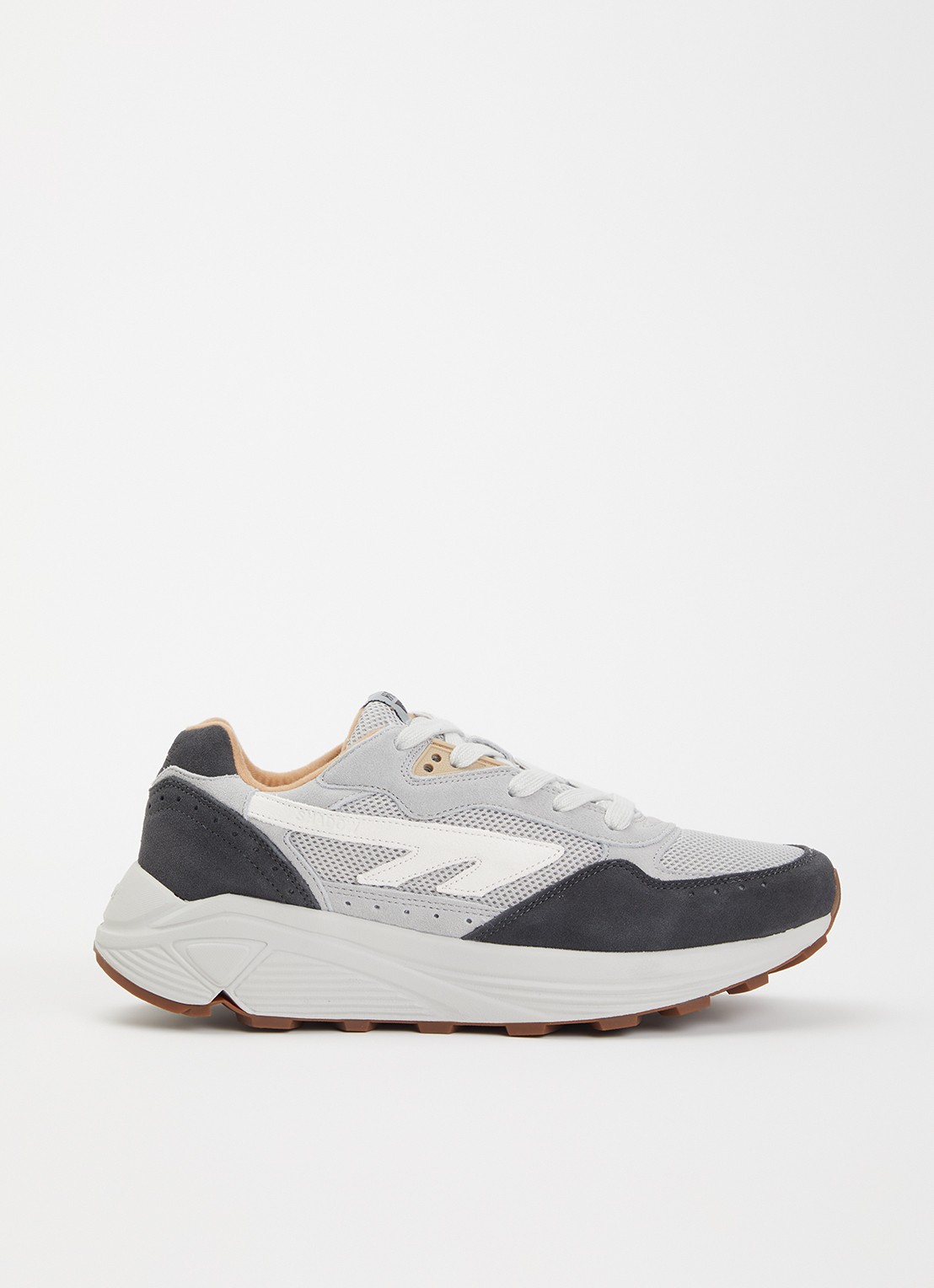 Hi-Tec HTS shadow RGS sneaker van mesh met suède details - voorkant 5 grijs