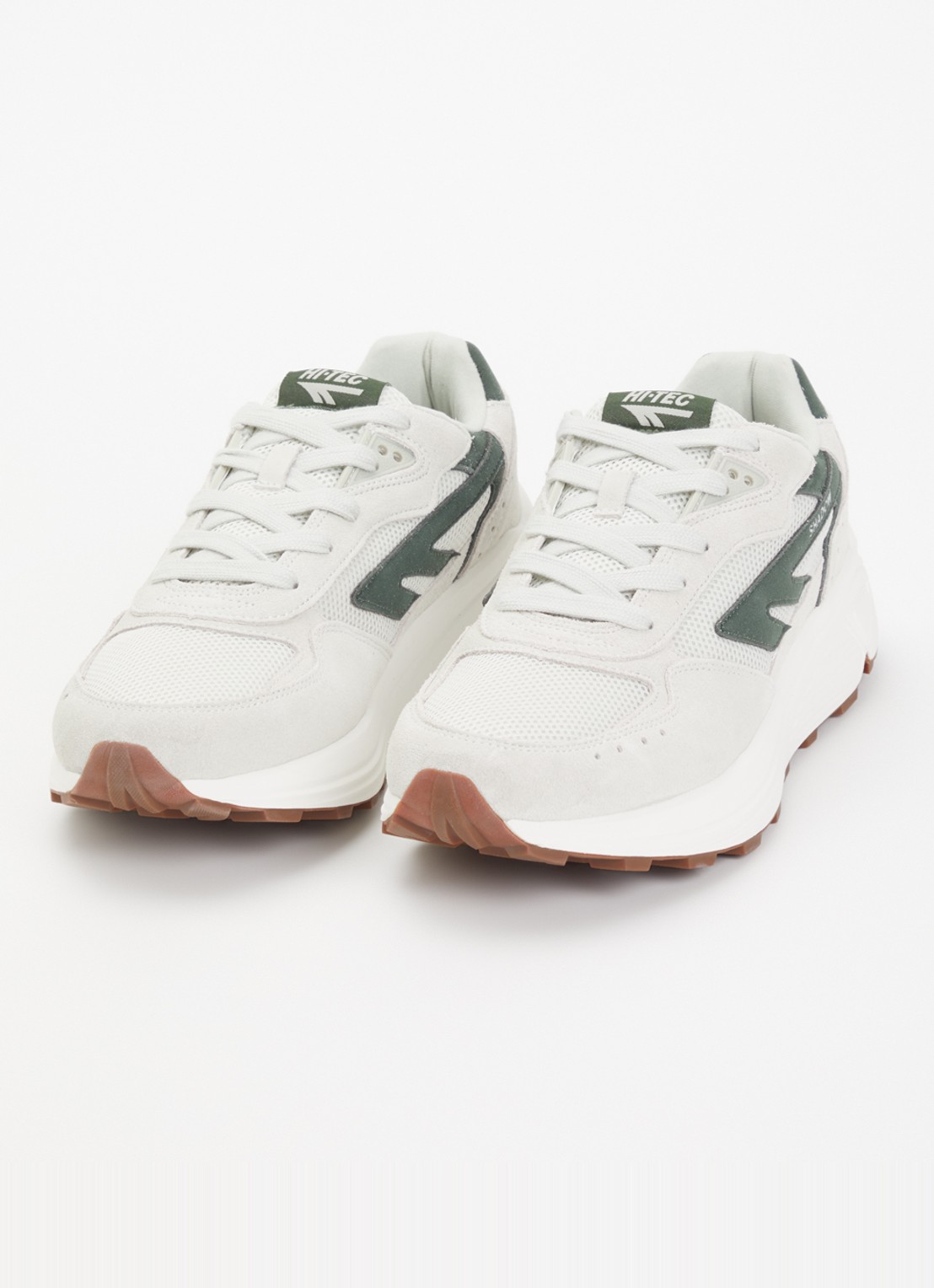 Hi-Tec HTS shadow RGS sneaker van mesh met suède details - detail creme