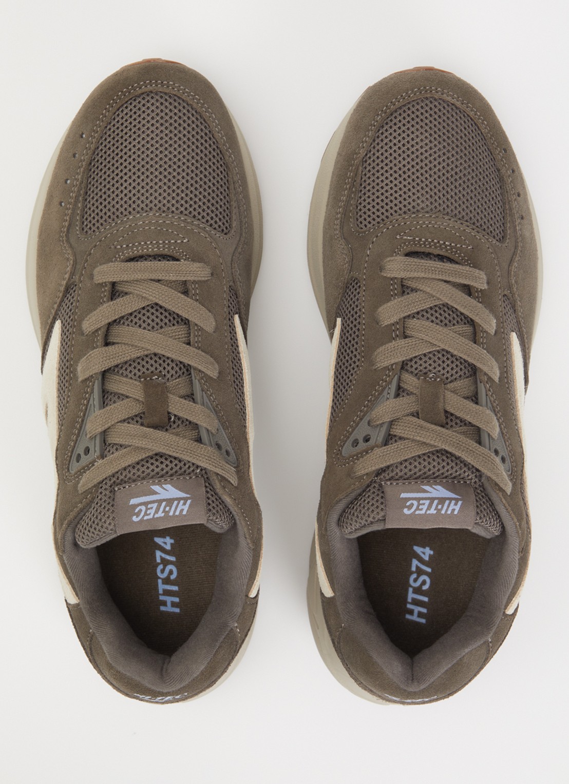Hi-Tec HTS shadow RGS sneaker van mesh met suède details - detail 4 bronsgroen