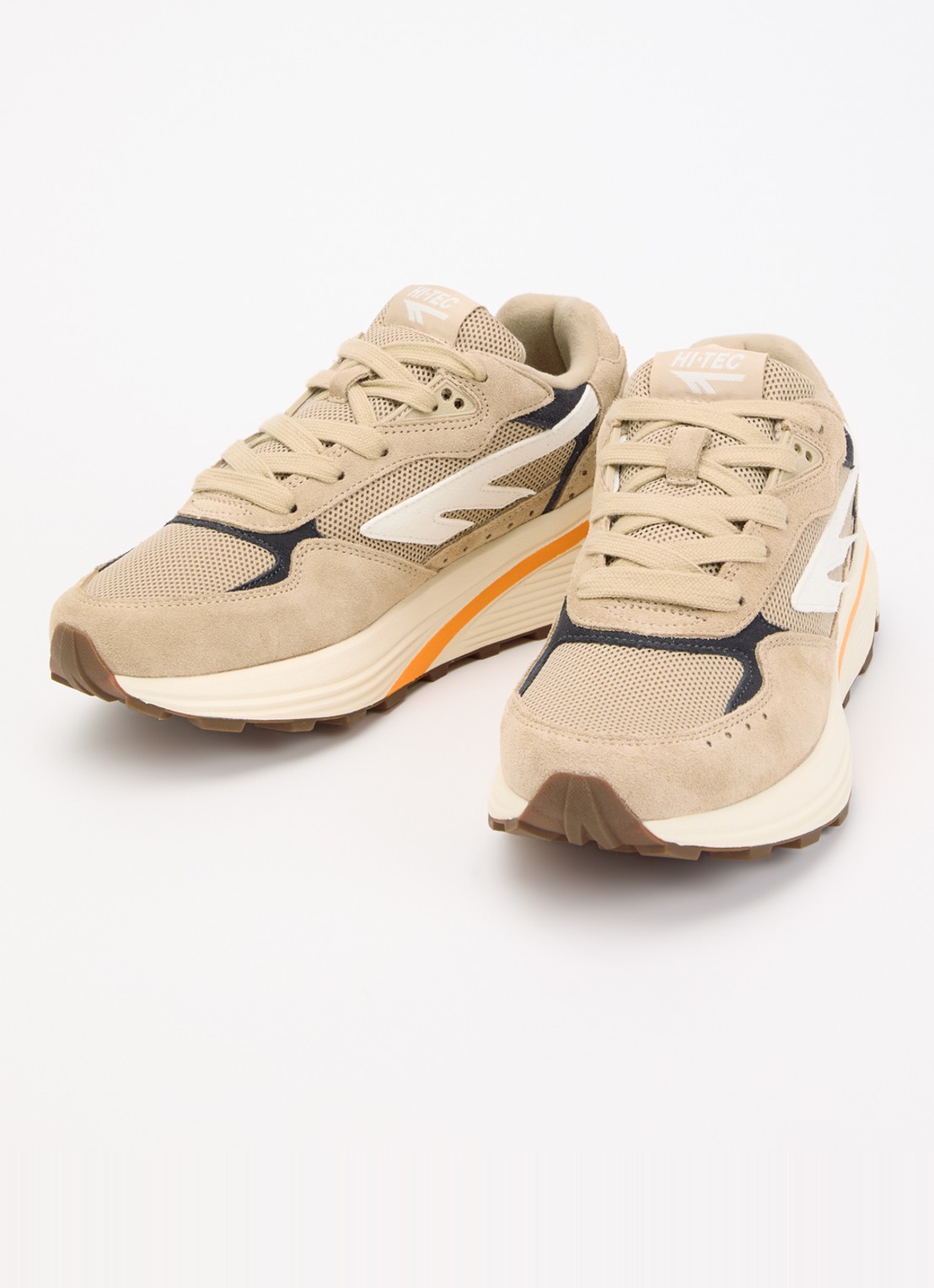 Hi-Tec HTS Shadow RGS sneaker van suède met details van mesh - detail 3 donkerbeige