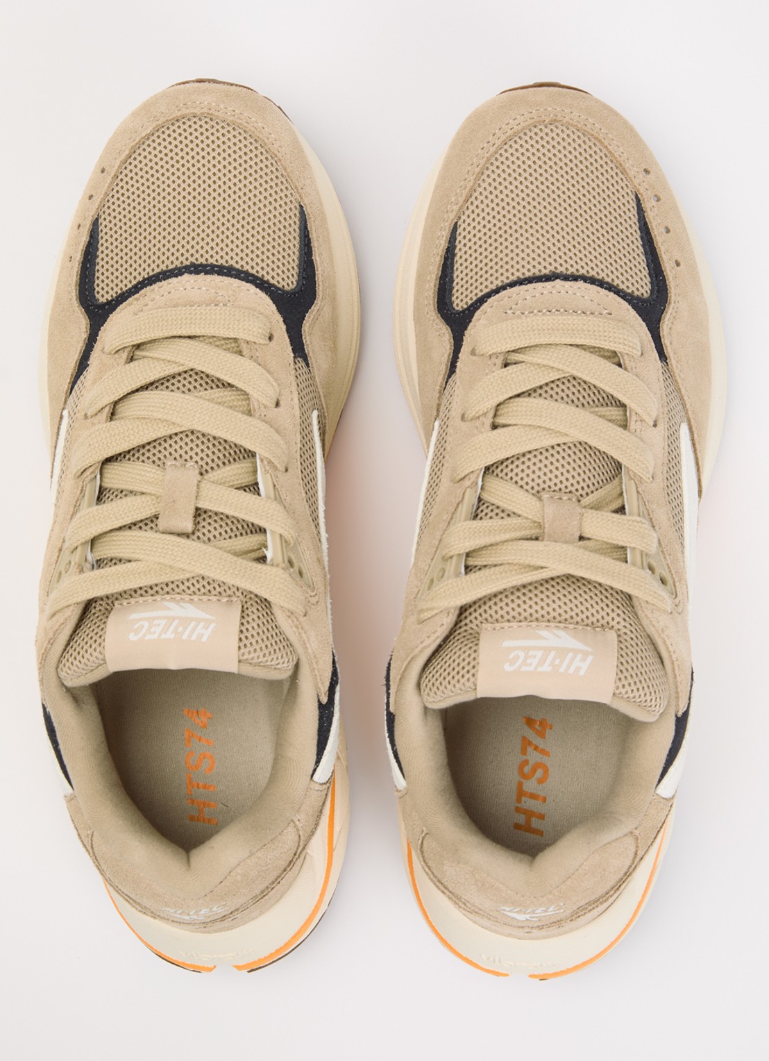 Hi-Tec HTS Shadow RGS sneaker van suède met details van mesh - detail 4 donkerbeige
