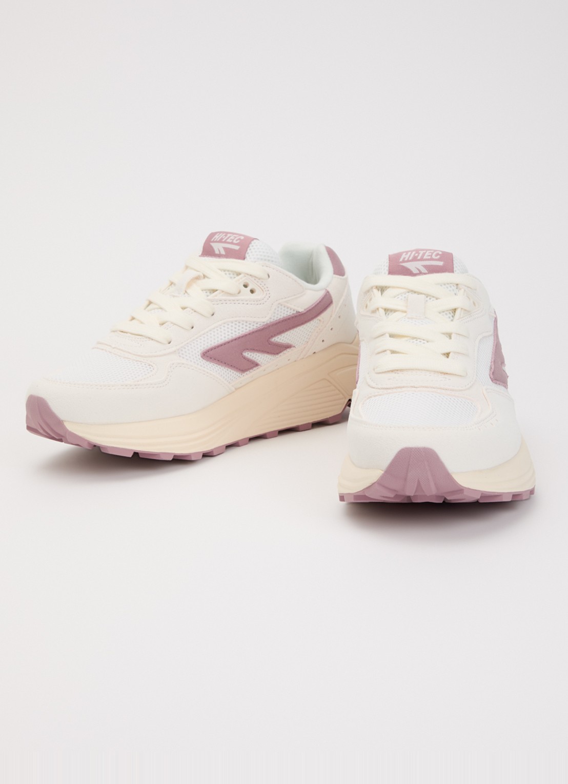 Hi-Tec HTS Shadow RGS sneaker van suède met details van mesh - detail oudroze