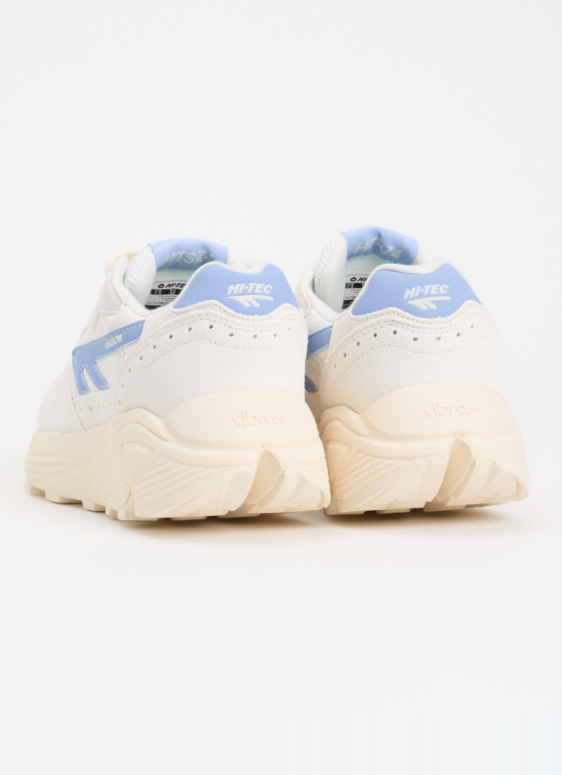 Hi-Tec HTS Shadow RGS sneaker van suède met details van mesh - achterkant 2 lichtblauw