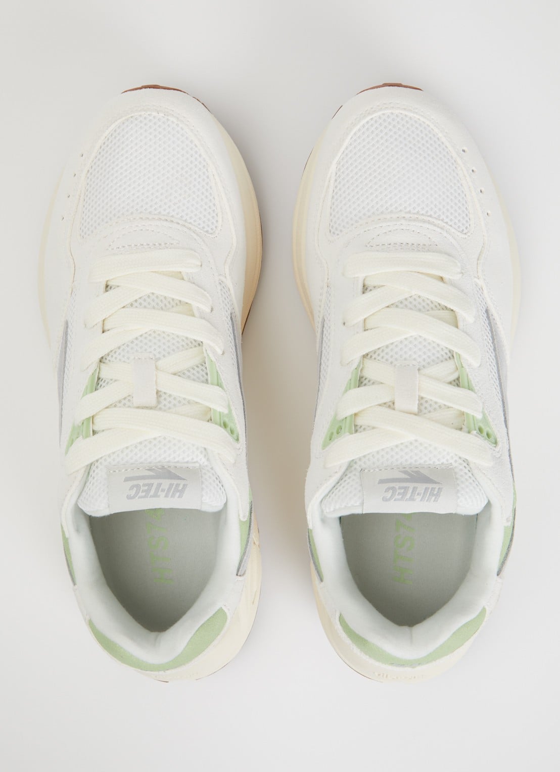 Hi-Tec HTS Shadow RGS sneaker van suède met details van mesh - detail 3 lichtgroen