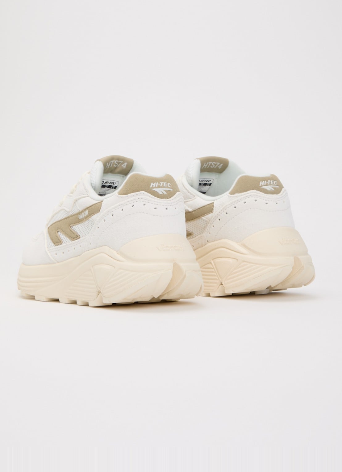 Hi-Tec HTS Shadow RGS sneaker van suède met details van mesh - achterkant mosgroen
