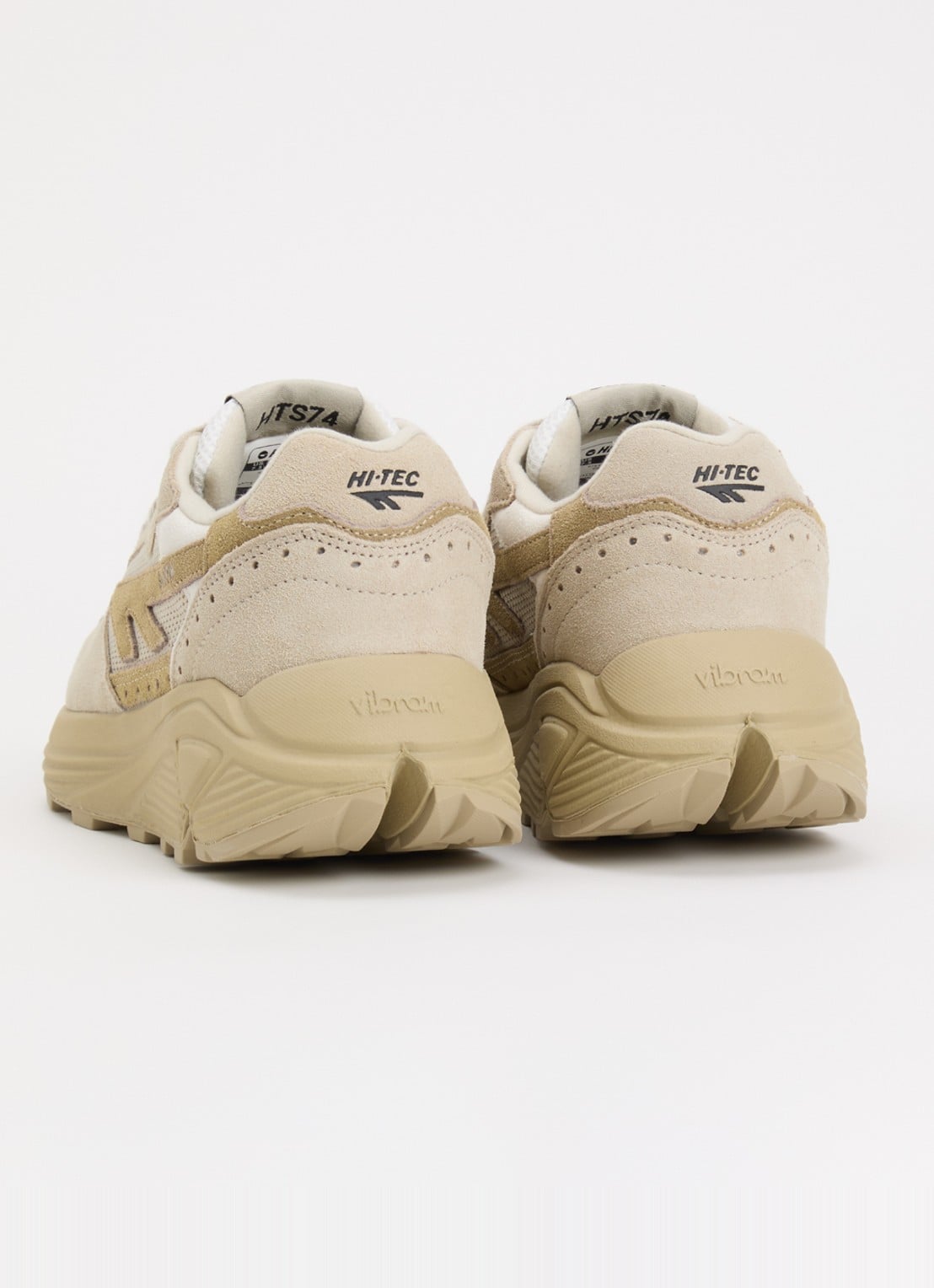 Hi-Tec HTS Shadow RGS sneaker van suède met details van mesh - achterkant 5 beige