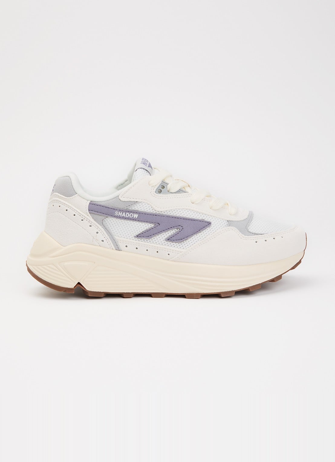 Hi-Tec HTS Shadow RGS sneaker van suède met details van mesh - voorkant paars
