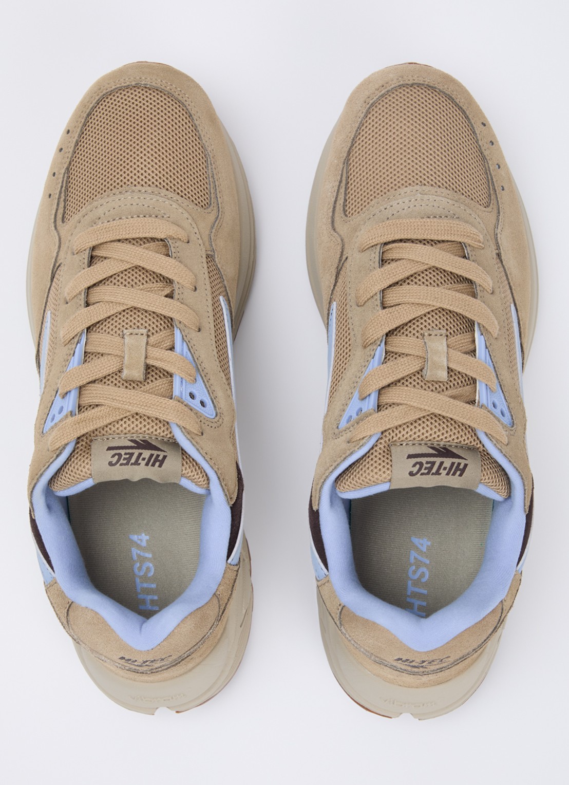 Hi-Tec HTS Shadow RGS sneaker van suède met details van mesh - detail 3 zand