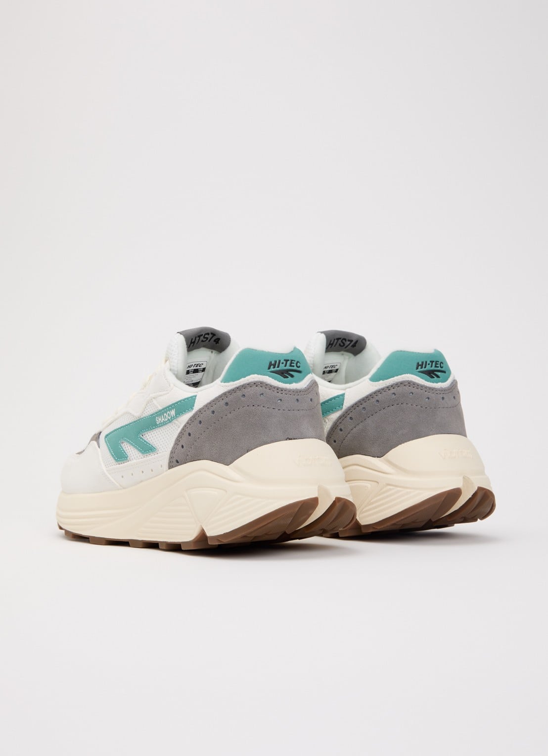 Hi-Tec HTS Shadow RGS sneaker van suède met details van mesh - achterkant zeegroen