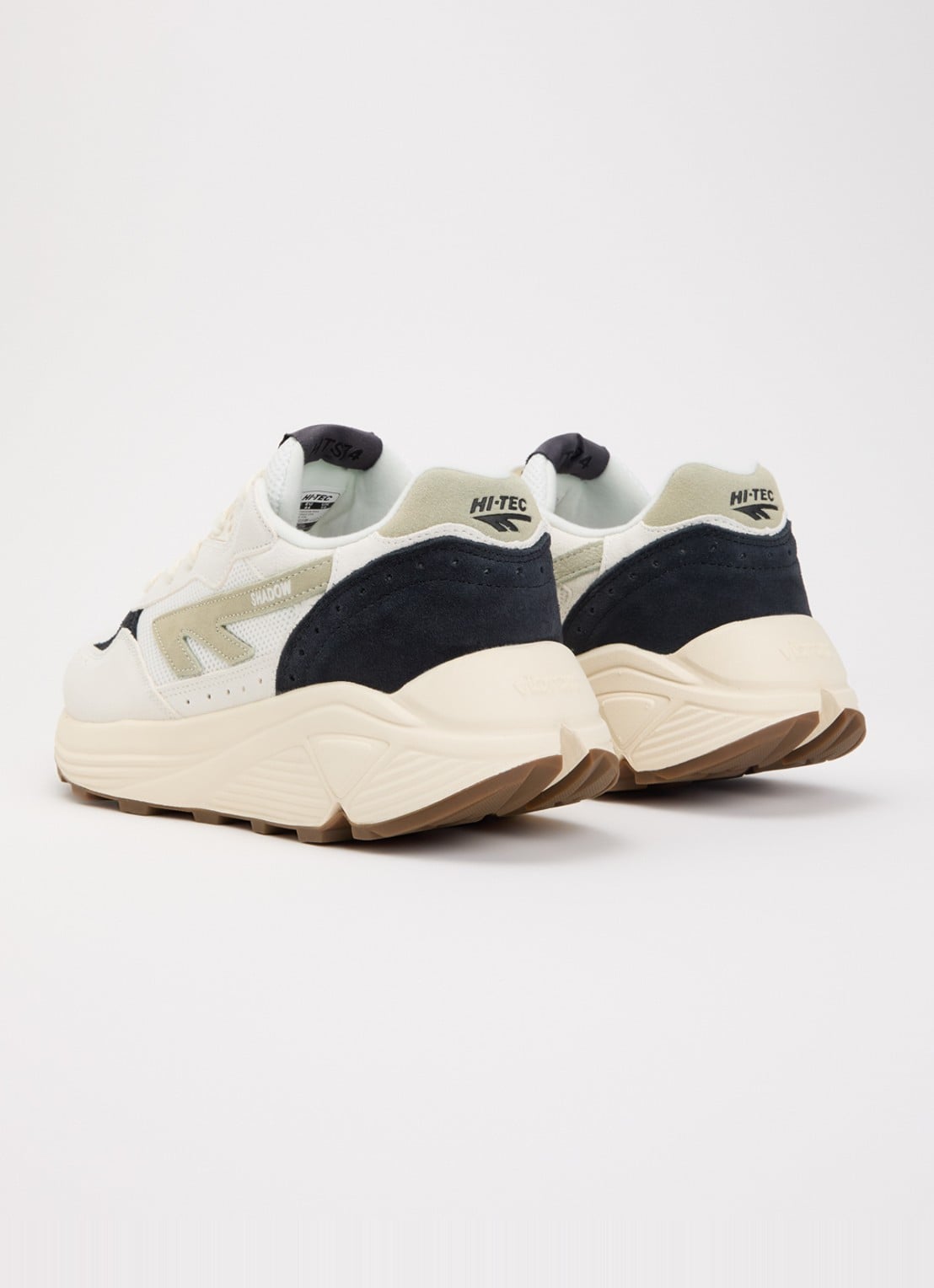 Hi-Tec HTS Shadow RGS sneaker van suède met details van mesh - achterkant 4 zwart